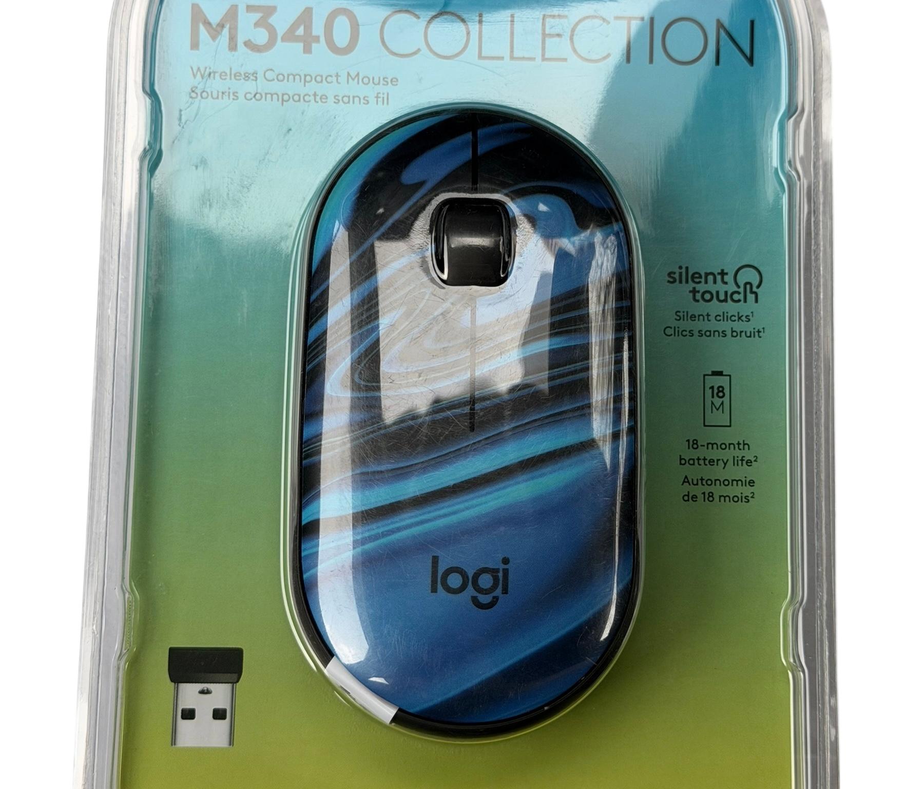 Logitech M340 (Blue) Wireless USB Mouse - FACTORY SEALED