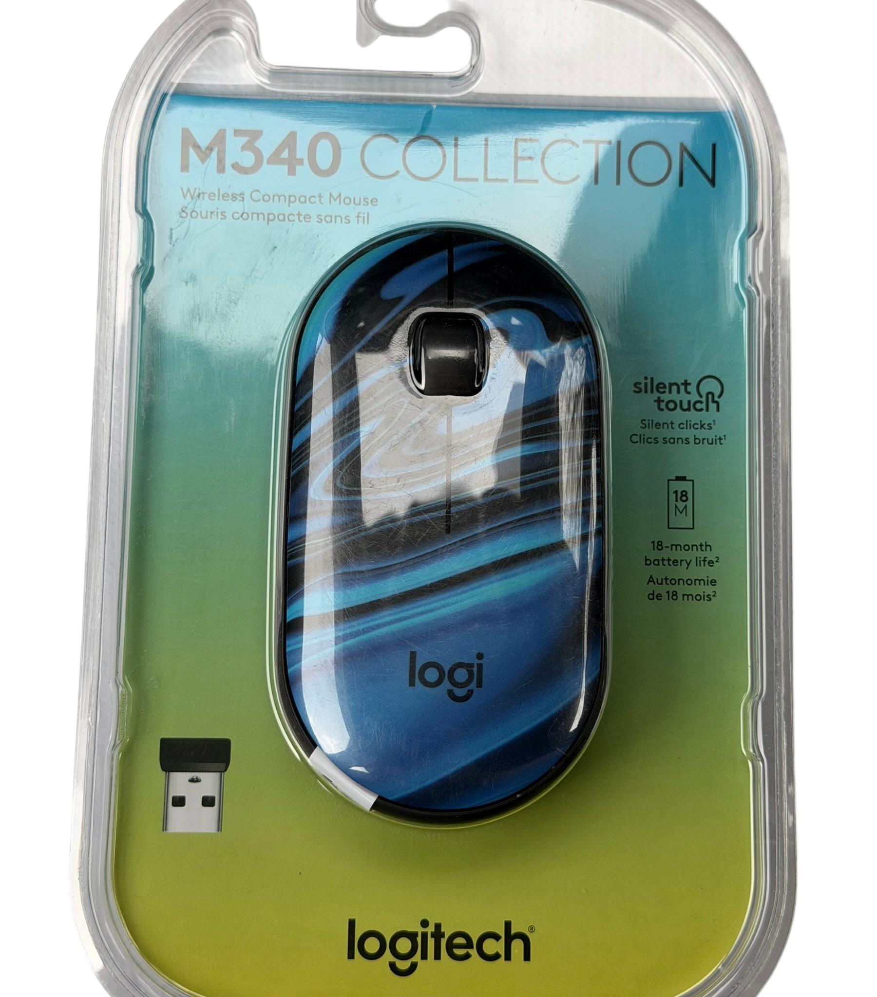 Logitech M340 (Blue) Wireless USB Mouse - FACTORY SEALED