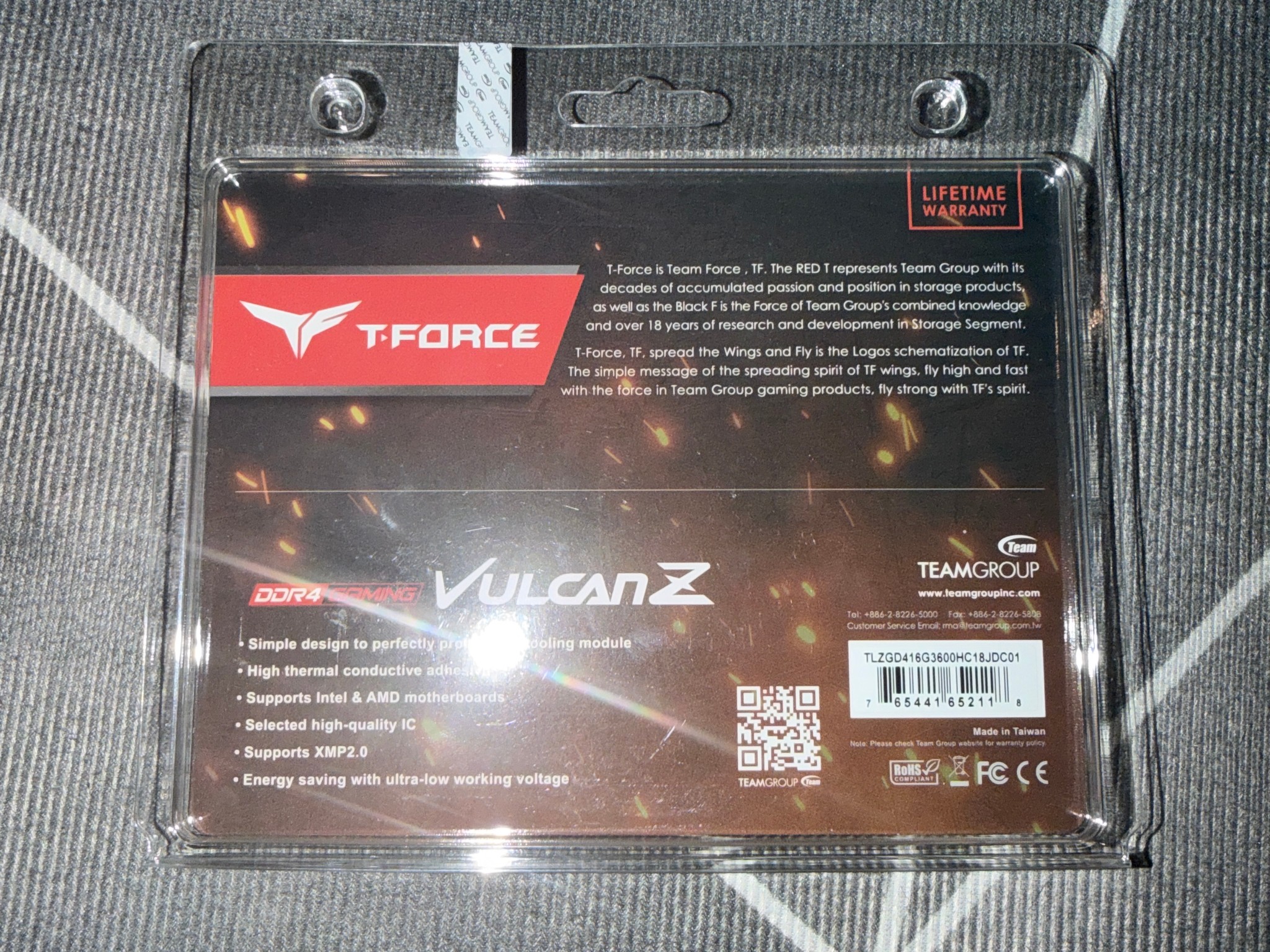 Teamgroup T-Force Vulcan-Z DDR4 gaming Ram 16gb