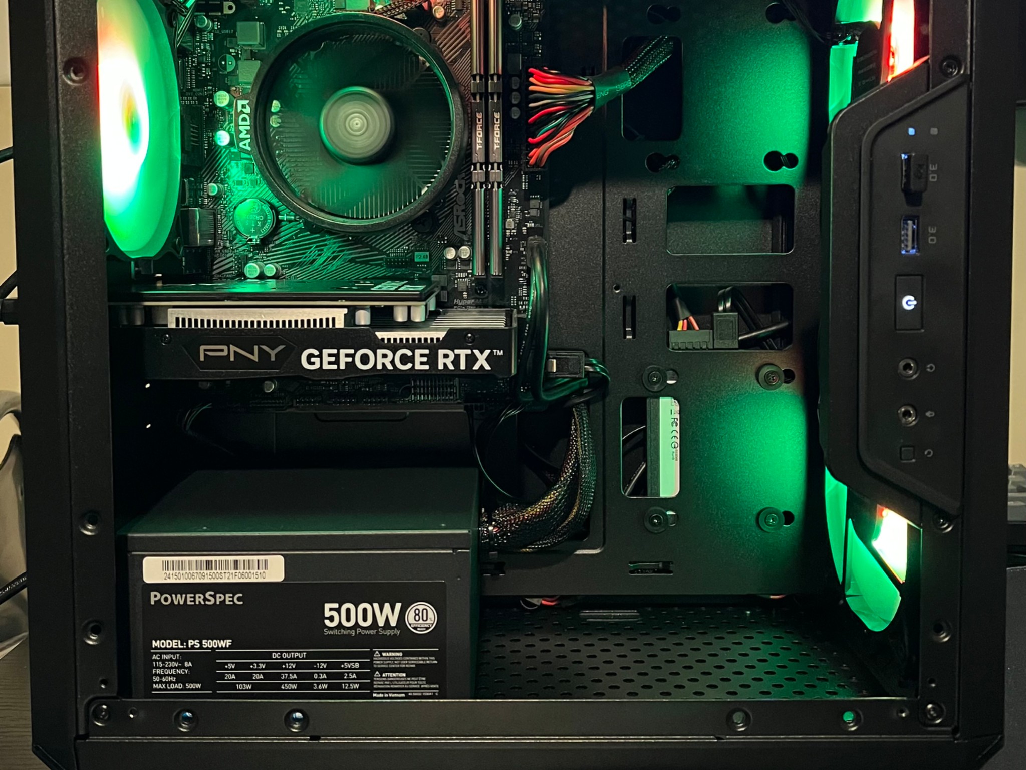 Budget Ryzen 5 4500 0.75 TB  SSD NVME 32 GB DDR4 RTX 3050 6 GB - All new parts!