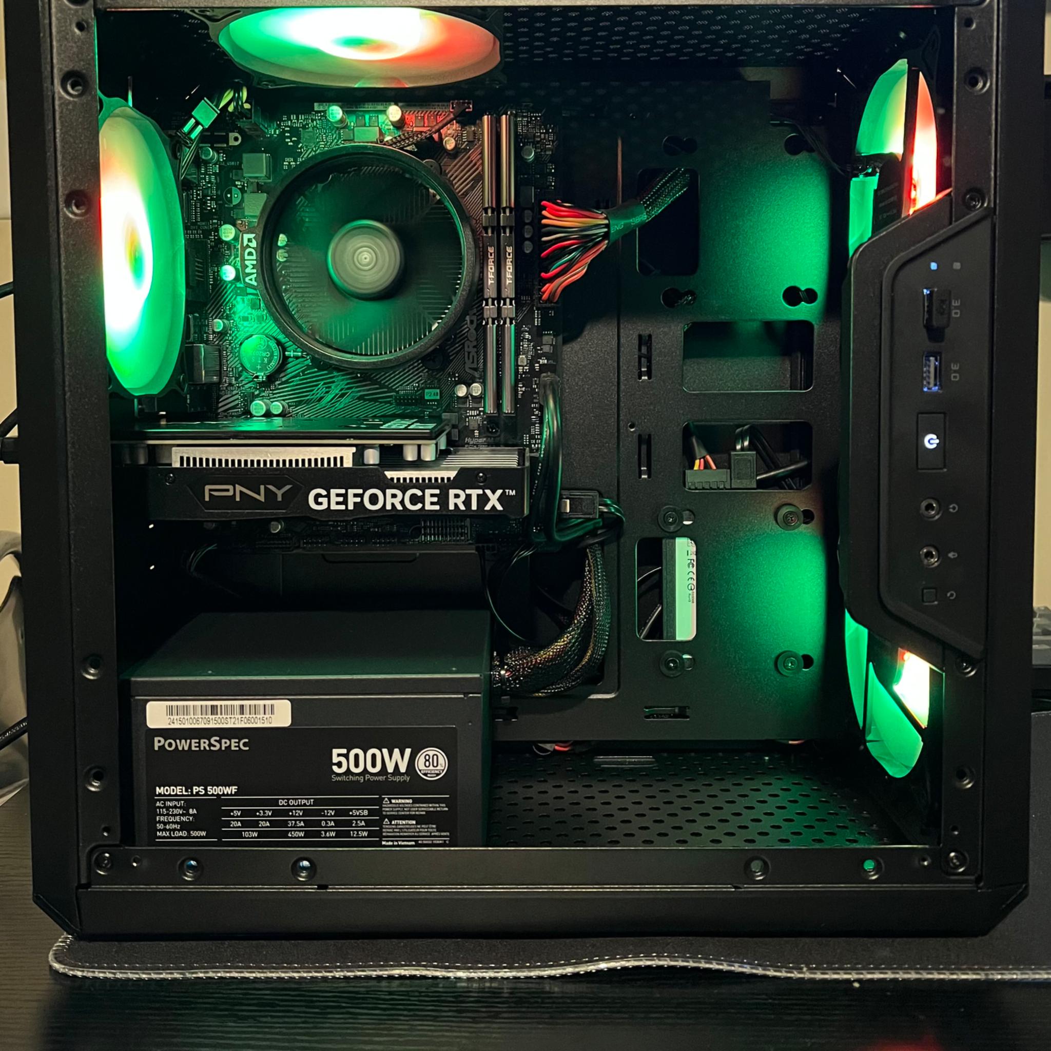 Budget Ryzen 5 4500 0.75 TB  SSD NVME 32 GB DDR4 RTX 3050 6 GB - All new parts!