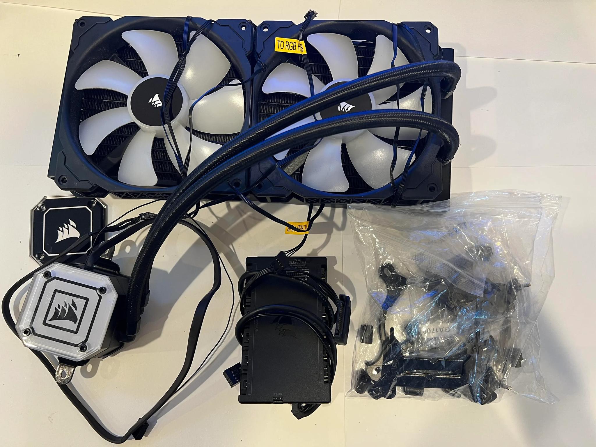 Corsair iCUE H115i Elite Capellix Liquid CPU Cooler | 280mm AIO | x2 140mm Corsair RGB fans