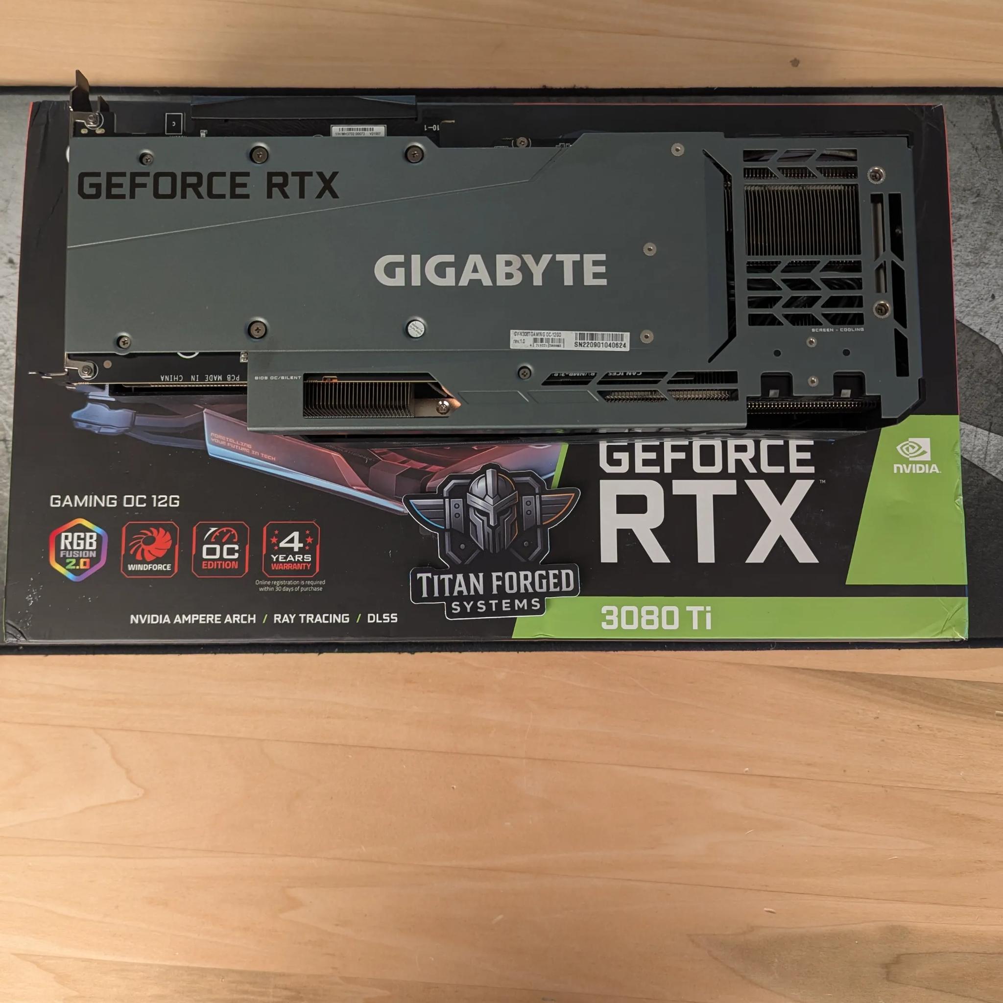 🌀 Gigabyte 3080 Ti Gaming OC – 12GB GDDR6X | Triple-Fan WINDFORCE | 4K Powerhouse