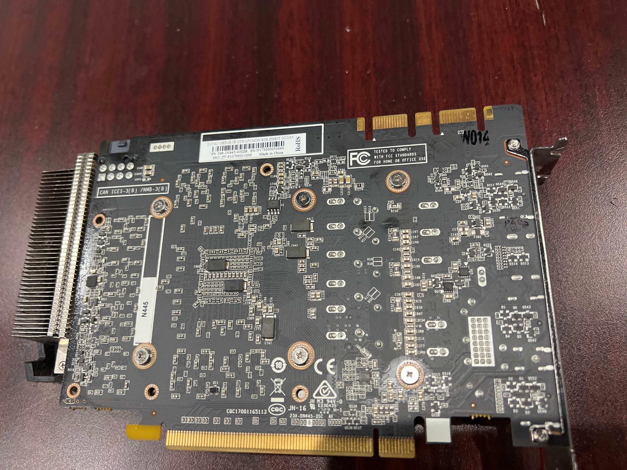 Zotac GeForce GTX 1070 8 GB MINI Video Card