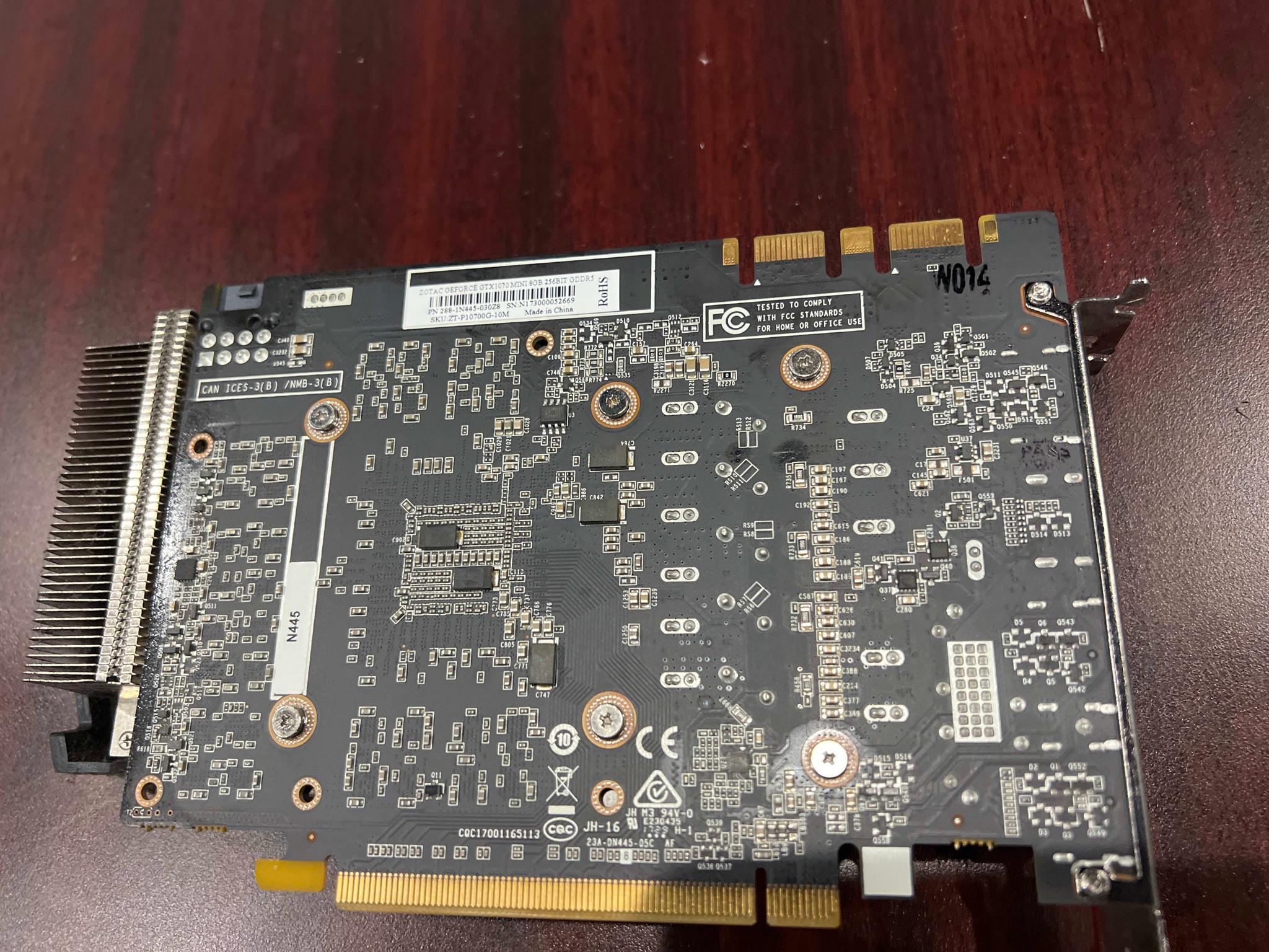 Zotac GeForce GTX 1070 8 GB MINI Video Card