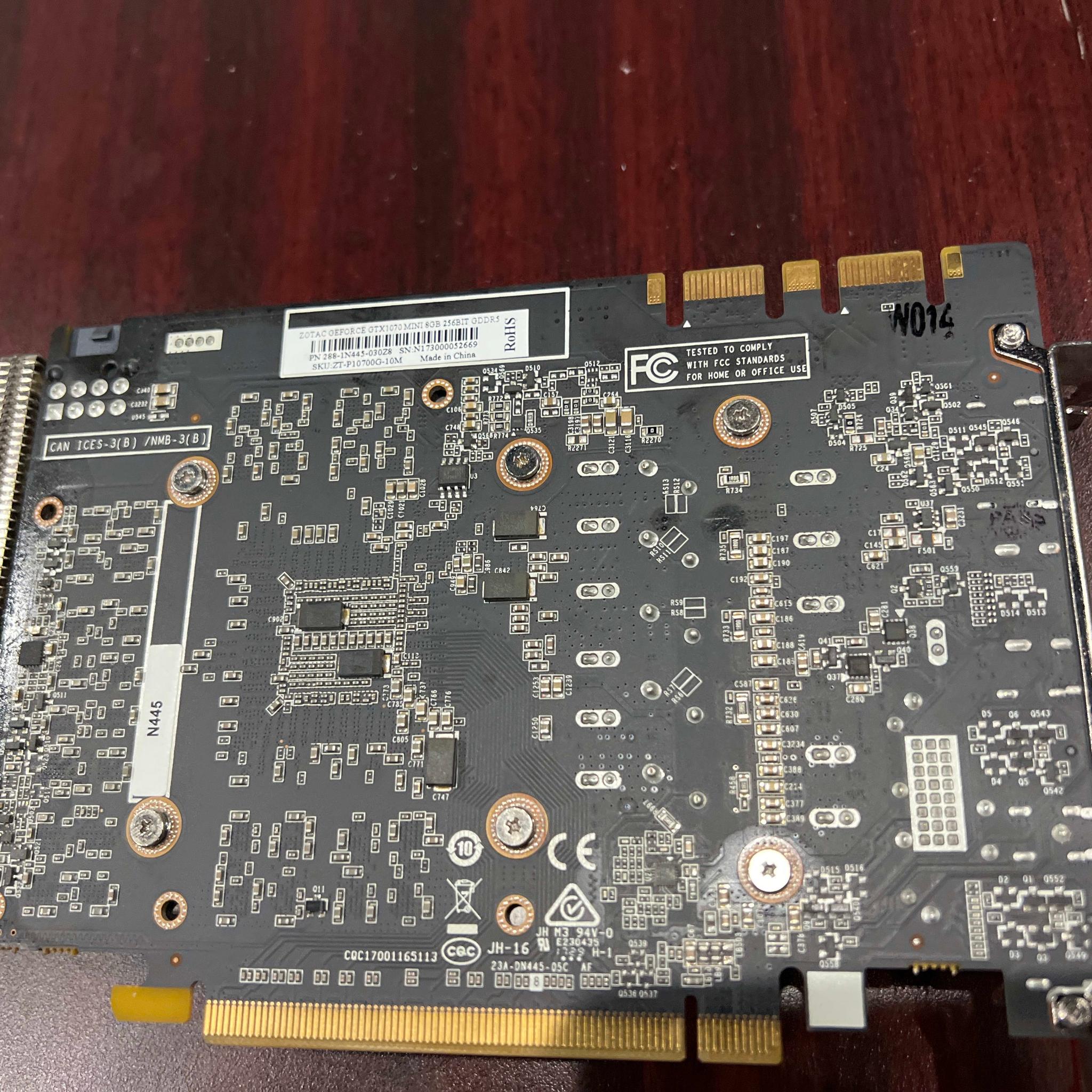 Zotac GeForce GTX 1070 8 GB MINI Video Card