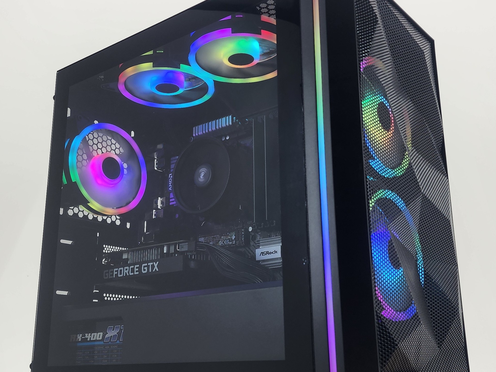 Gaming PC Ryzen 7 2700X 16GB RAM 256GB SSD + 1TB HDD GTX 1650 SUPER 4GB Windows 11 Computer