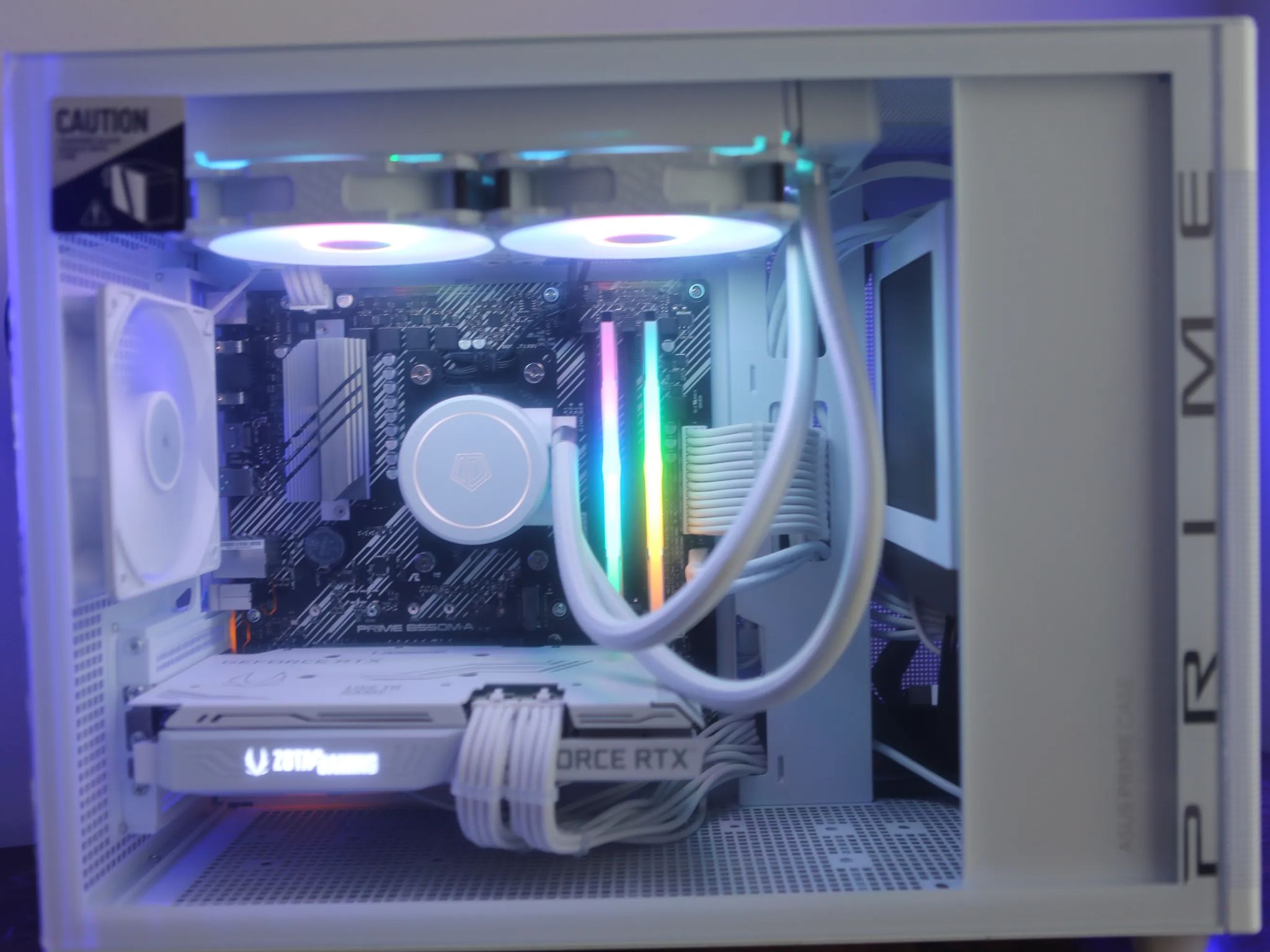 ALL-WHITE 5600X3D & ZOTAC 3060 Ti CUSTOM GAMING PC! PARTS ALL NEW/OPEN BOX