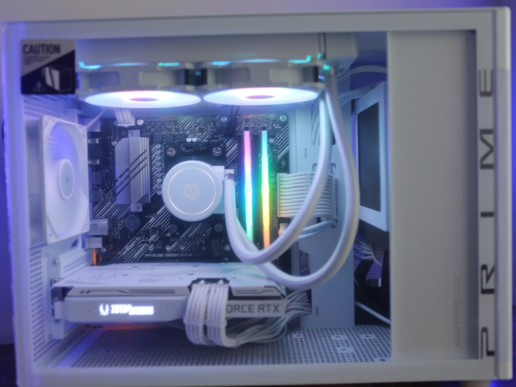 ALL-WHITE 5600X3D & ZOTAC 3060 Ti CUSTOM GAMING PC! PARTS ALL NEW/OPEN BOX