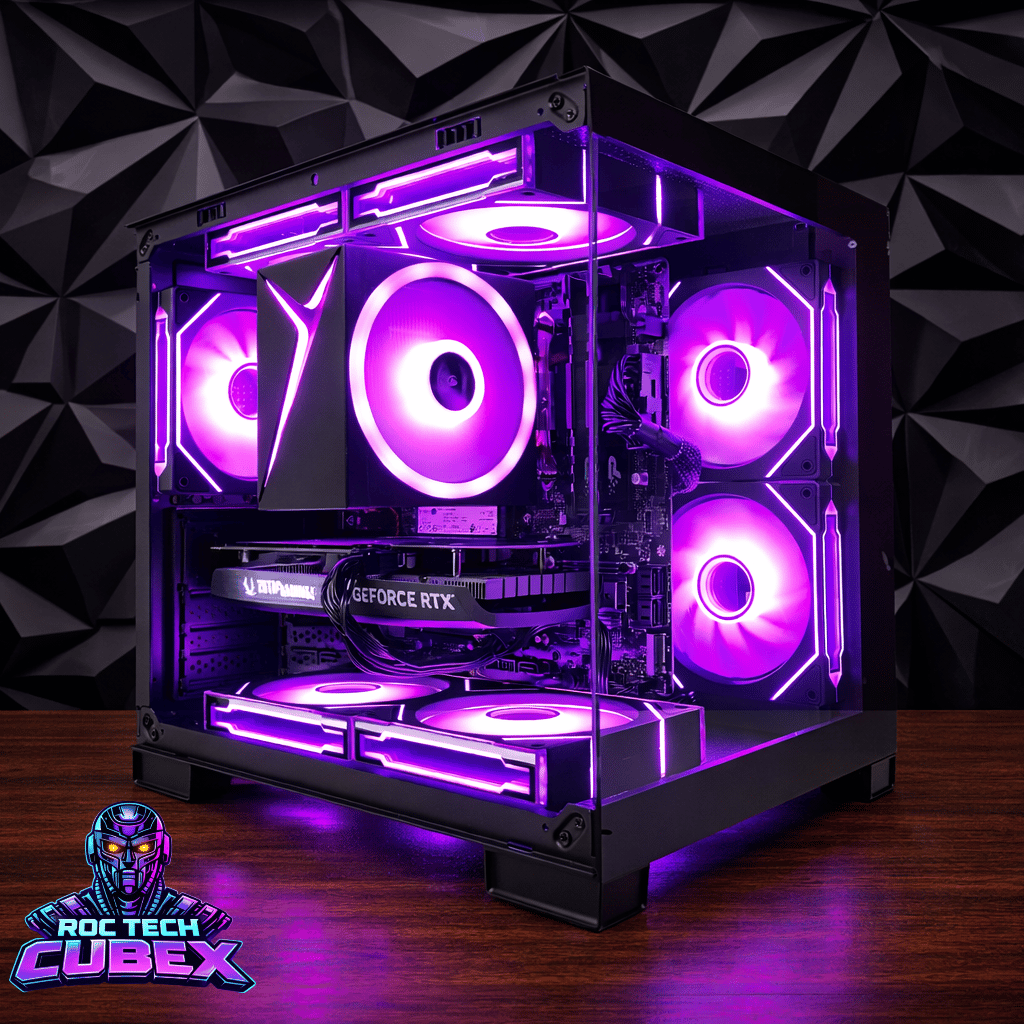 🧊 CUBEX Gaming PC – Ryzen 5 5500 | RTX 4060 | 16GB | 1TB NVMe