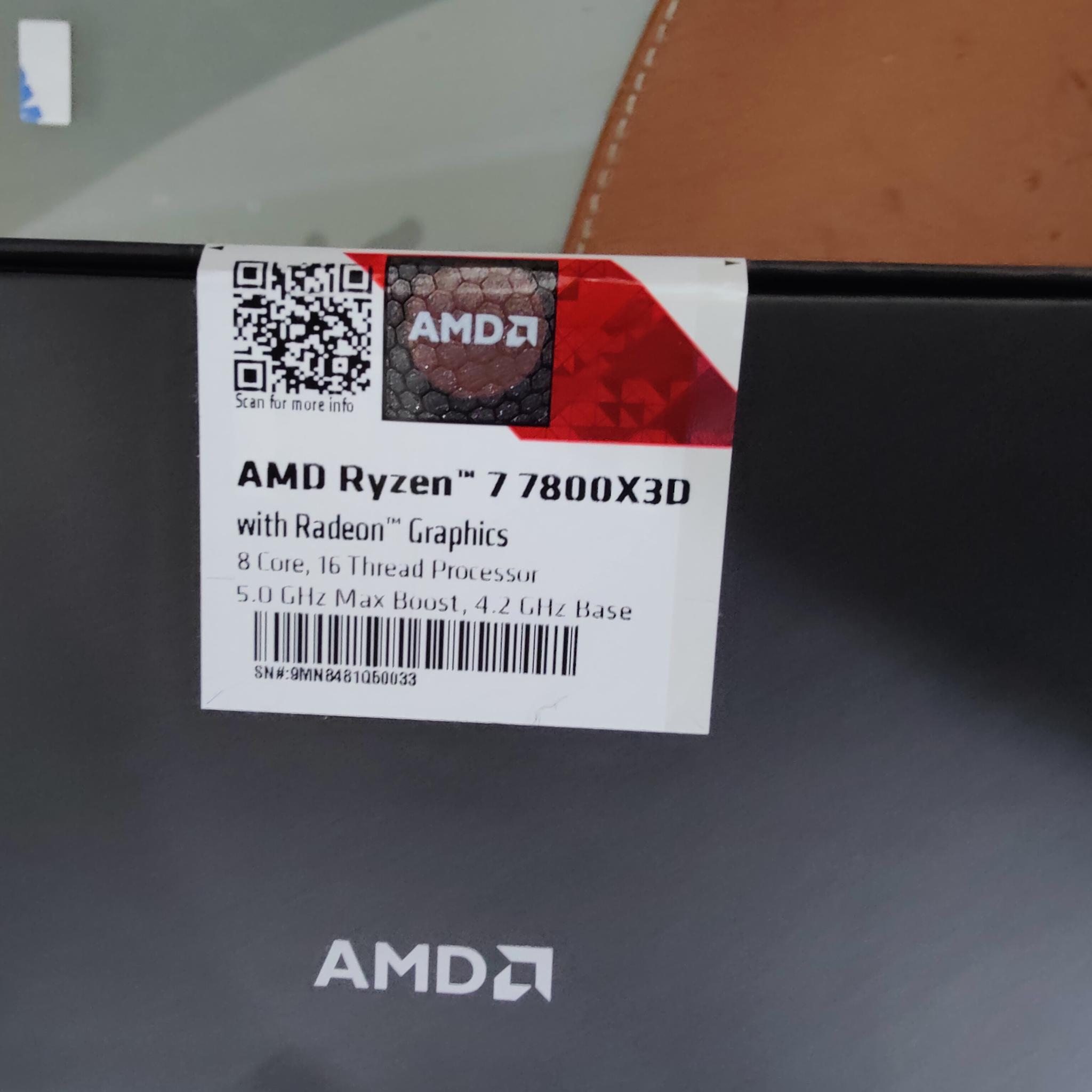 BNIB AMD 7800x3D lot of 2