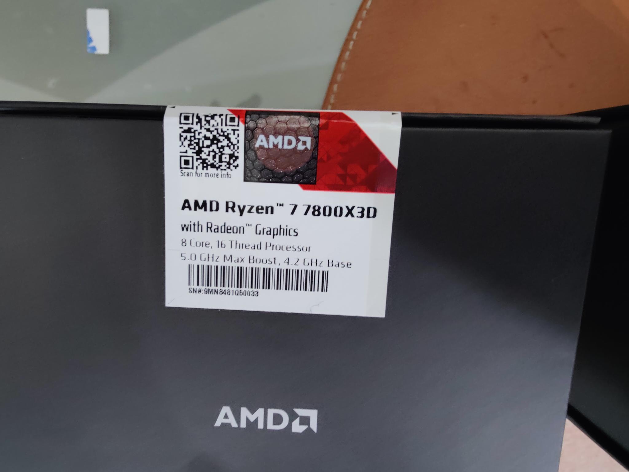 BNIB AMD 7800x3D lot of 2