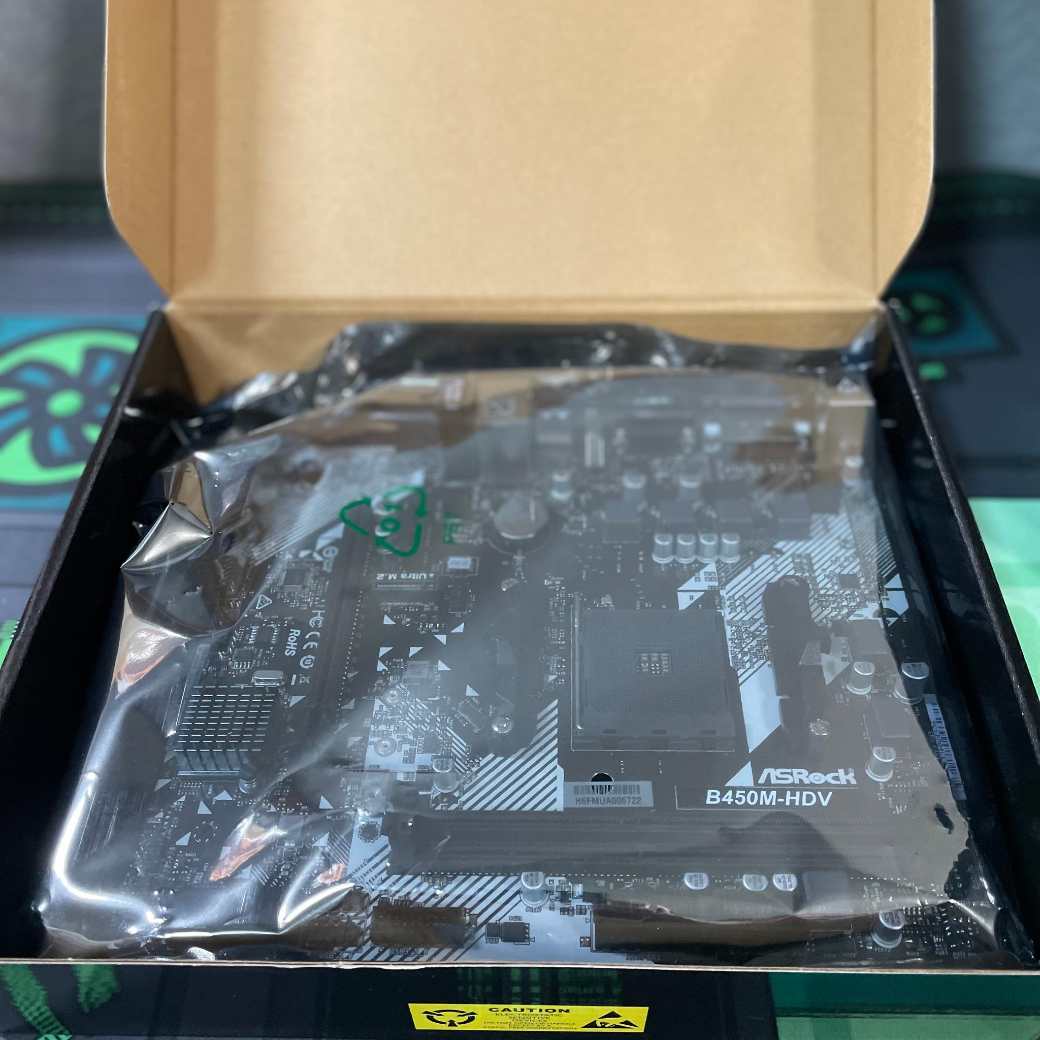 AMD Ryzen 5 4500 + ASRock B450M-HDV R4.0 CPU & Motherboard Combo (BIOS Updated!)