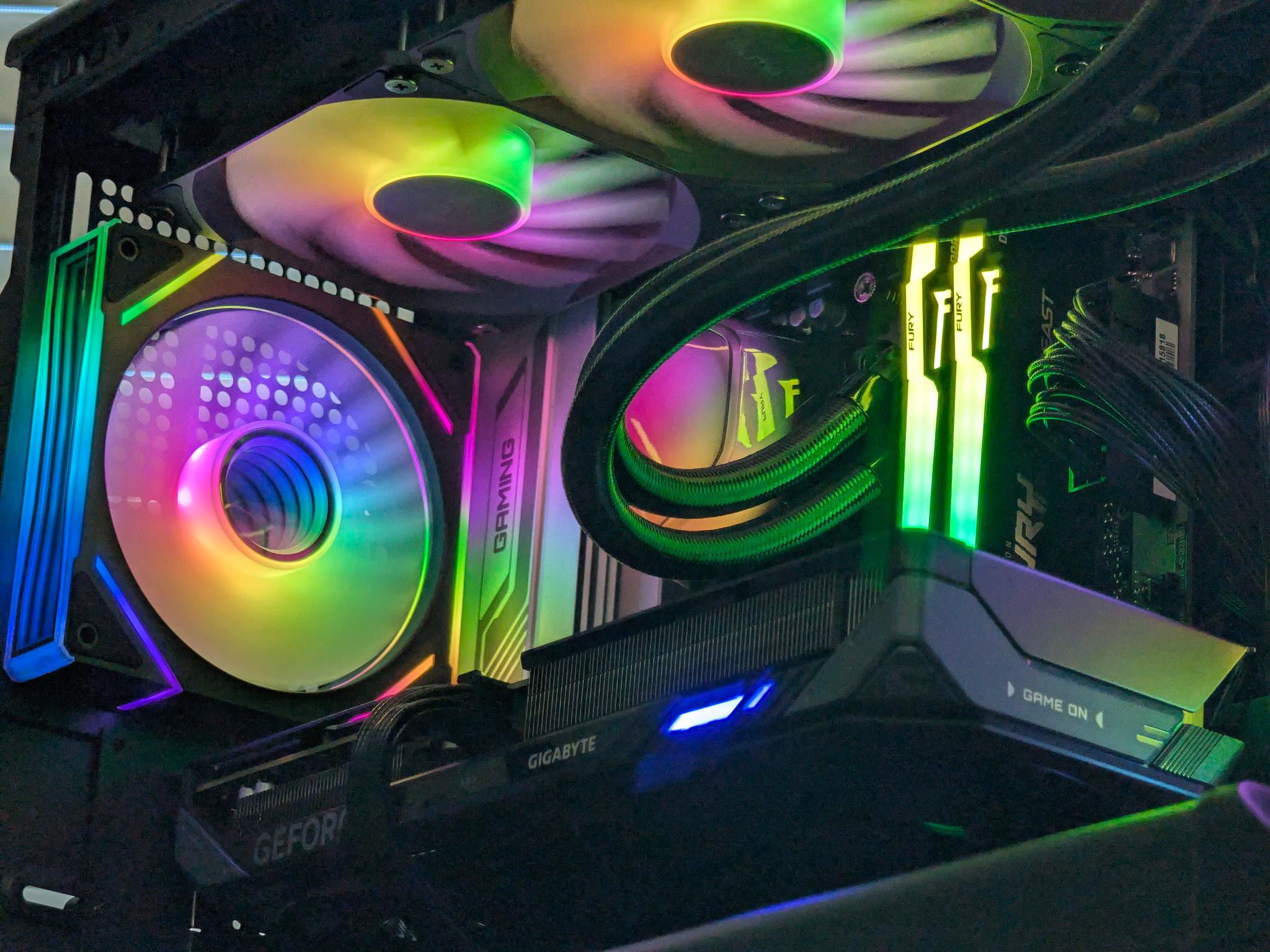 🌈🖤Ryzen 5 7600x | RTX 5060Ti 16GB | 32GB DDR5 | 2TB SSD | Gaming PC🖤🌈