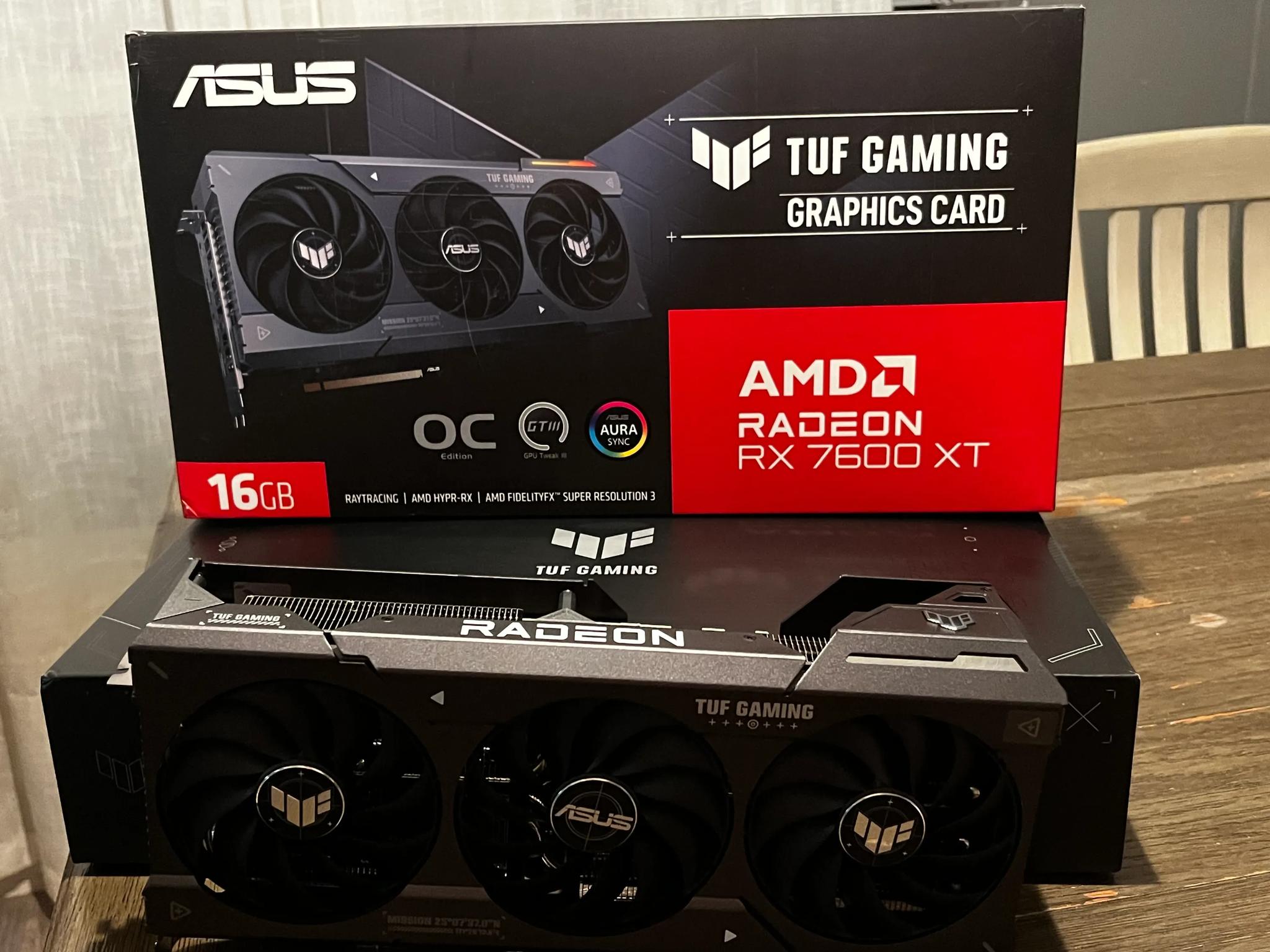 ASUS AMD 7600XT 16 GB OC Edition GPU, Great condition