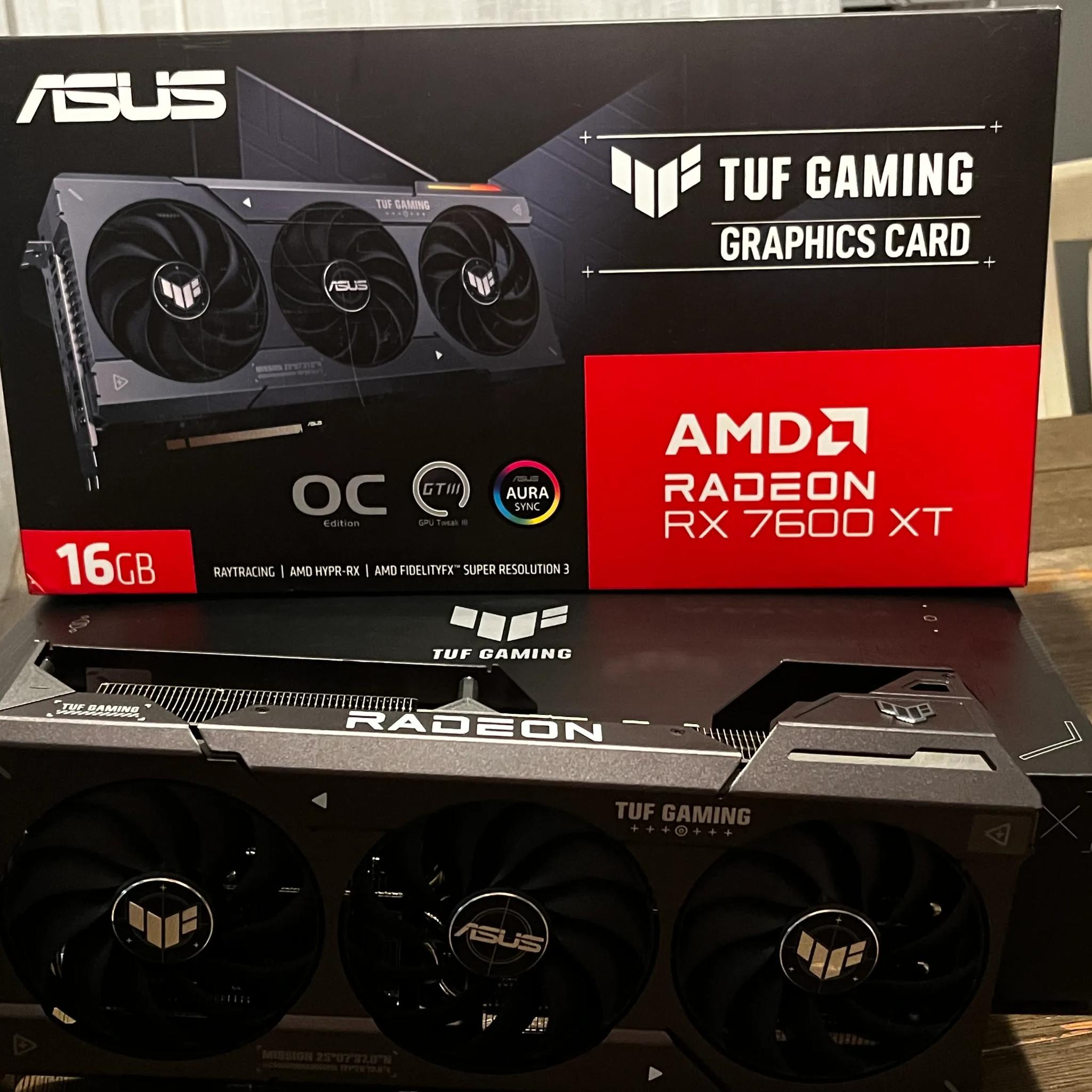 ASUS AMD 7600XT 16 GB OC Edition GPU, Great condition