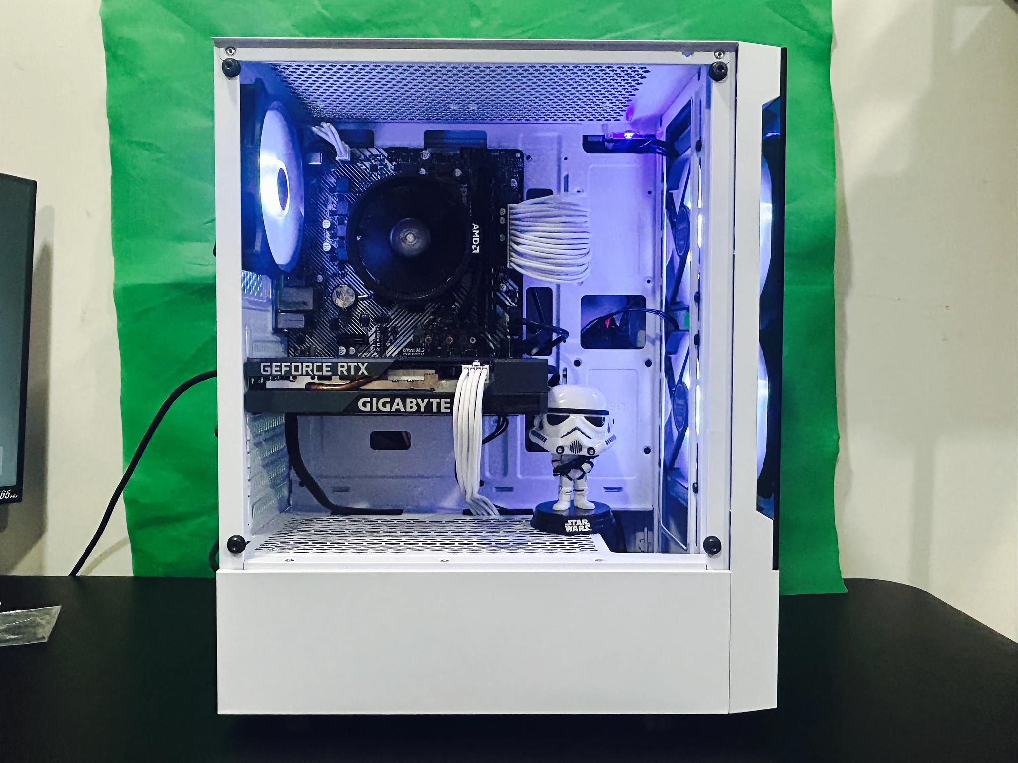 Stormtrooper Gaming PC AMD RYZEN 5 3600 | RTX 3050 8GB |1TB SSD | 16GB Ram| 3 RGB Fans