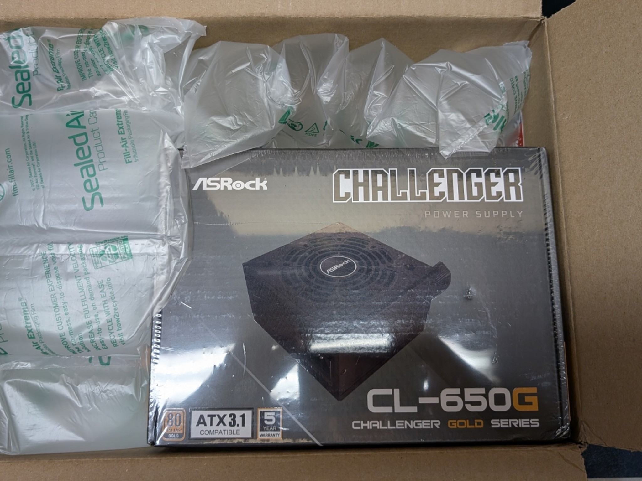 BNIB ASROCK STEEL LEGEND INTEL ARC B580 W\PSU