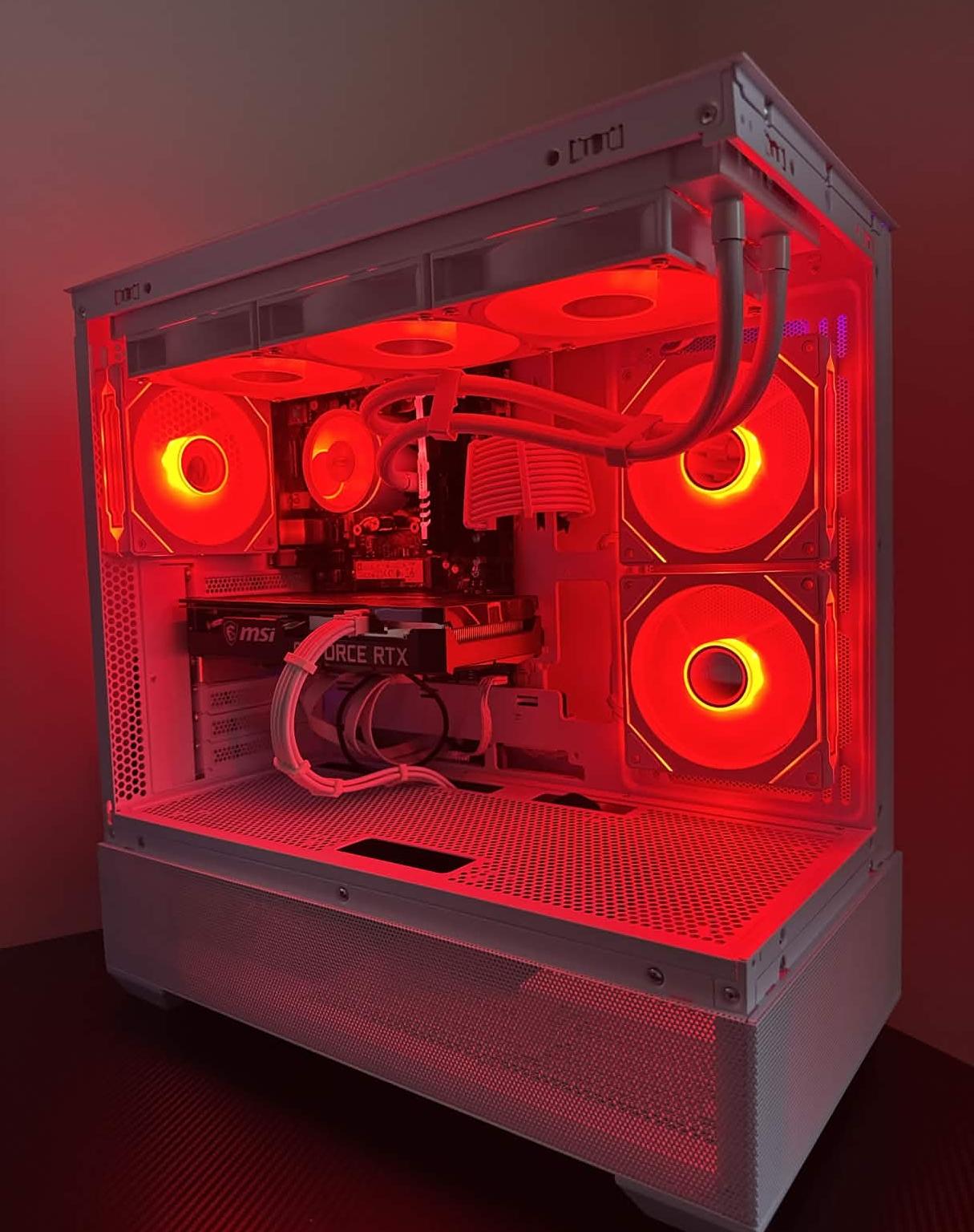 ❄️ White Aesthetic Gaming PC – RTX 3060 Ti | Ryzen 5 3600 | 16GB RAM | 1TB SSD