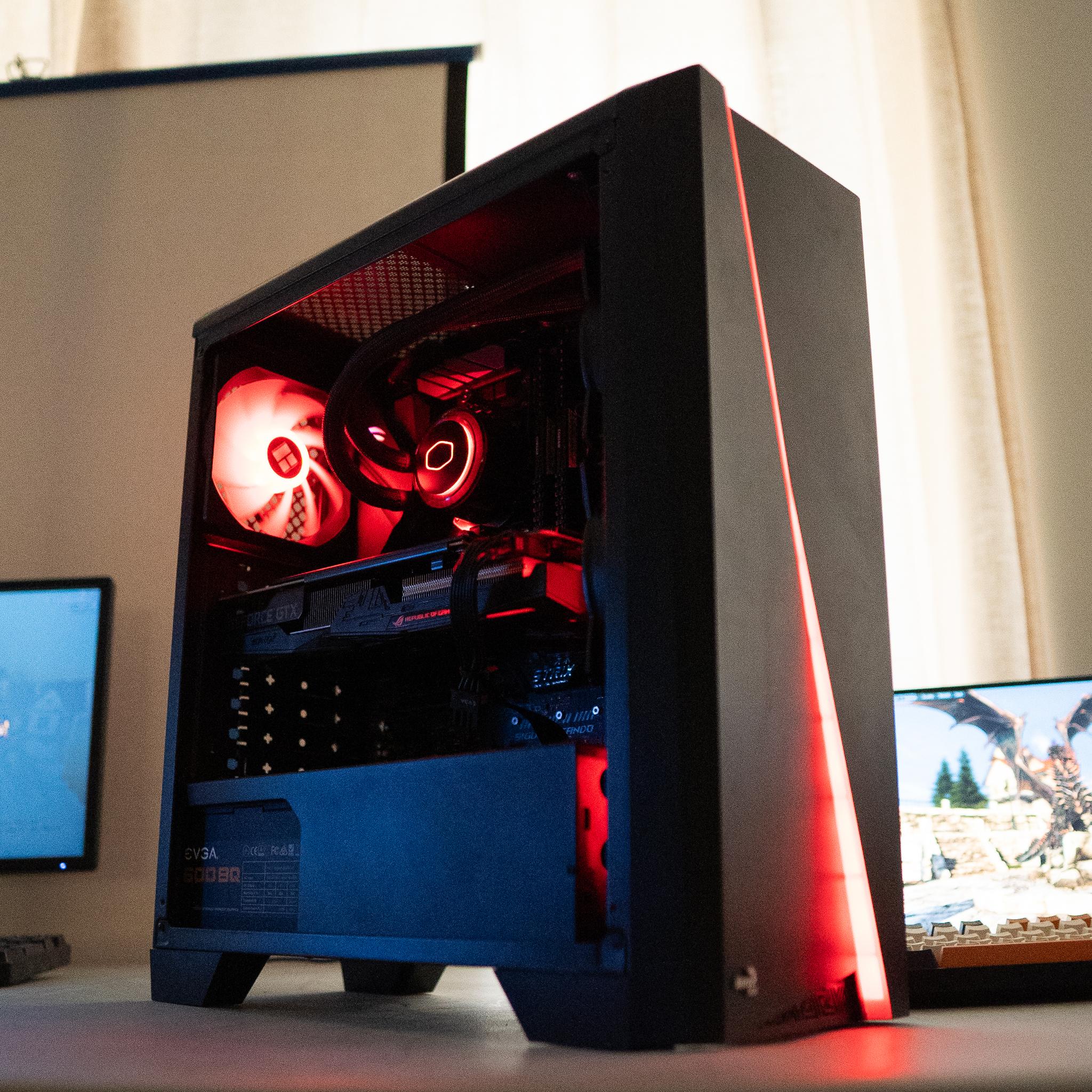 🩸⚫ | GTX 1660 Ti | RYZEN 7 2700X | 16GB DDR4 RAM | 256GB NVME SSD + 1TB HDD | Ruby Rocket 4.0