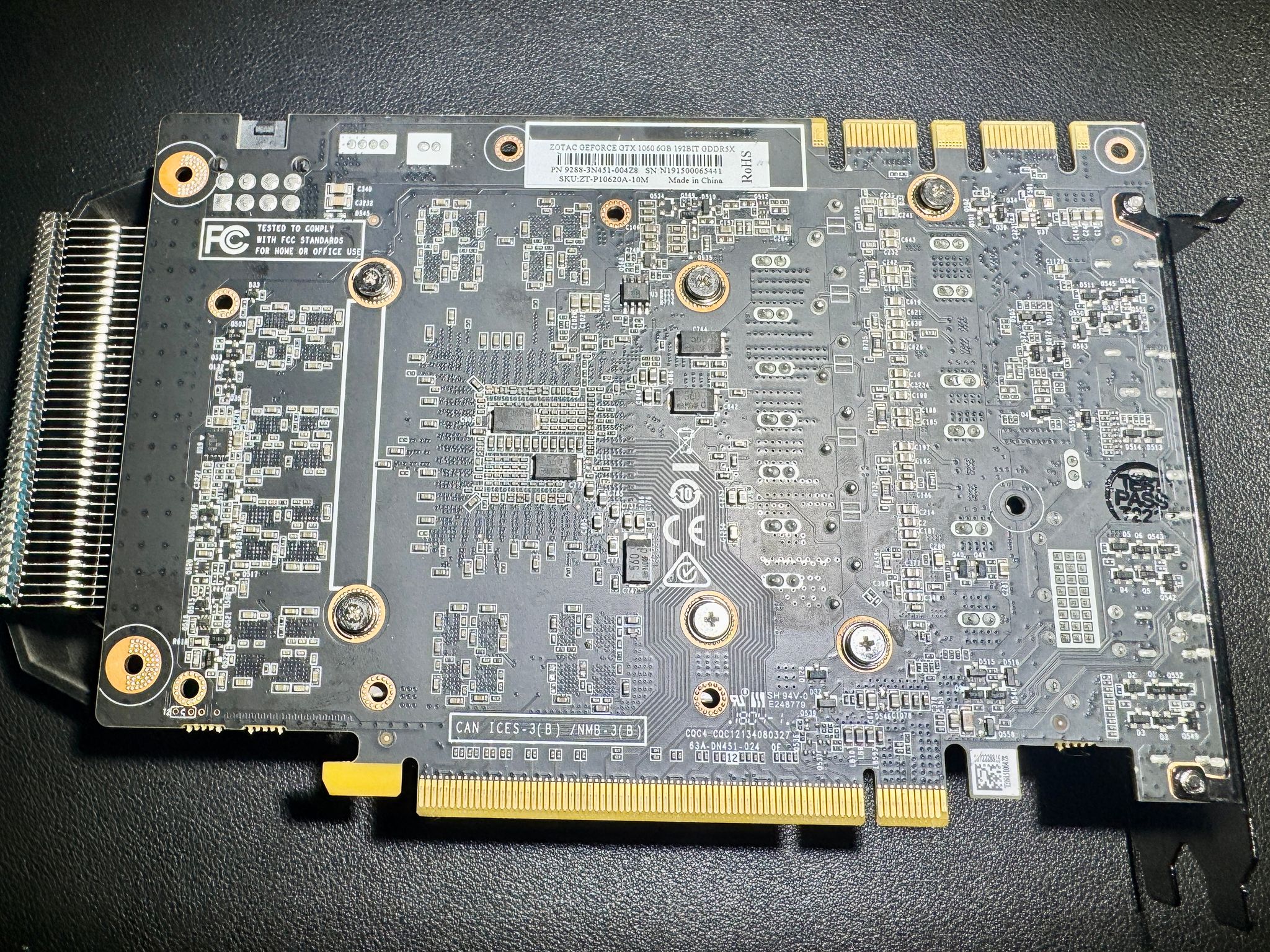 Zotac GeForce GTX 1060 6GB Graphics Card – Tested & Working (Fan Blade Damage, Runs Quiet)