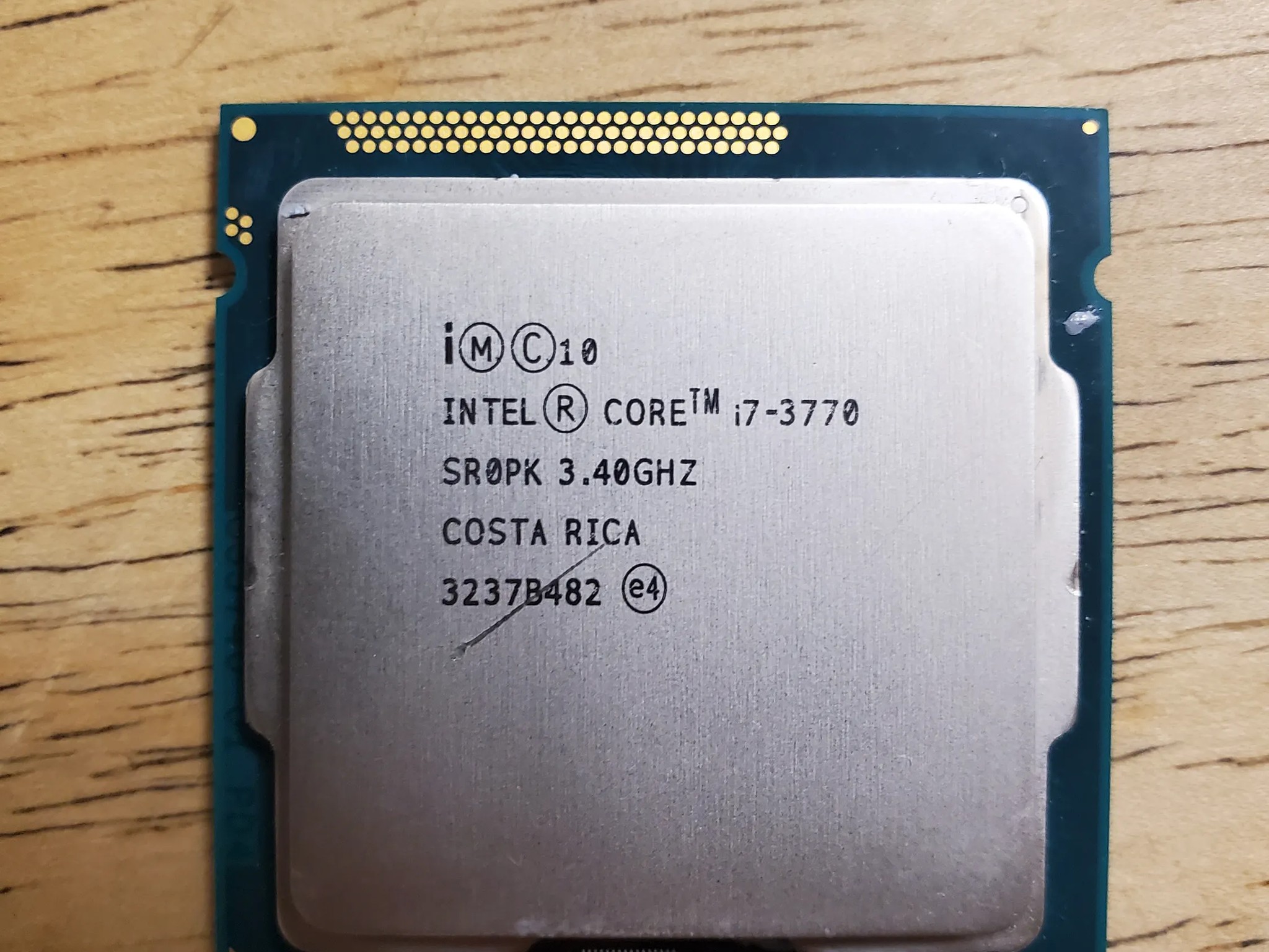 I7-3770 3.4Ghz CPU Processor SR0PK