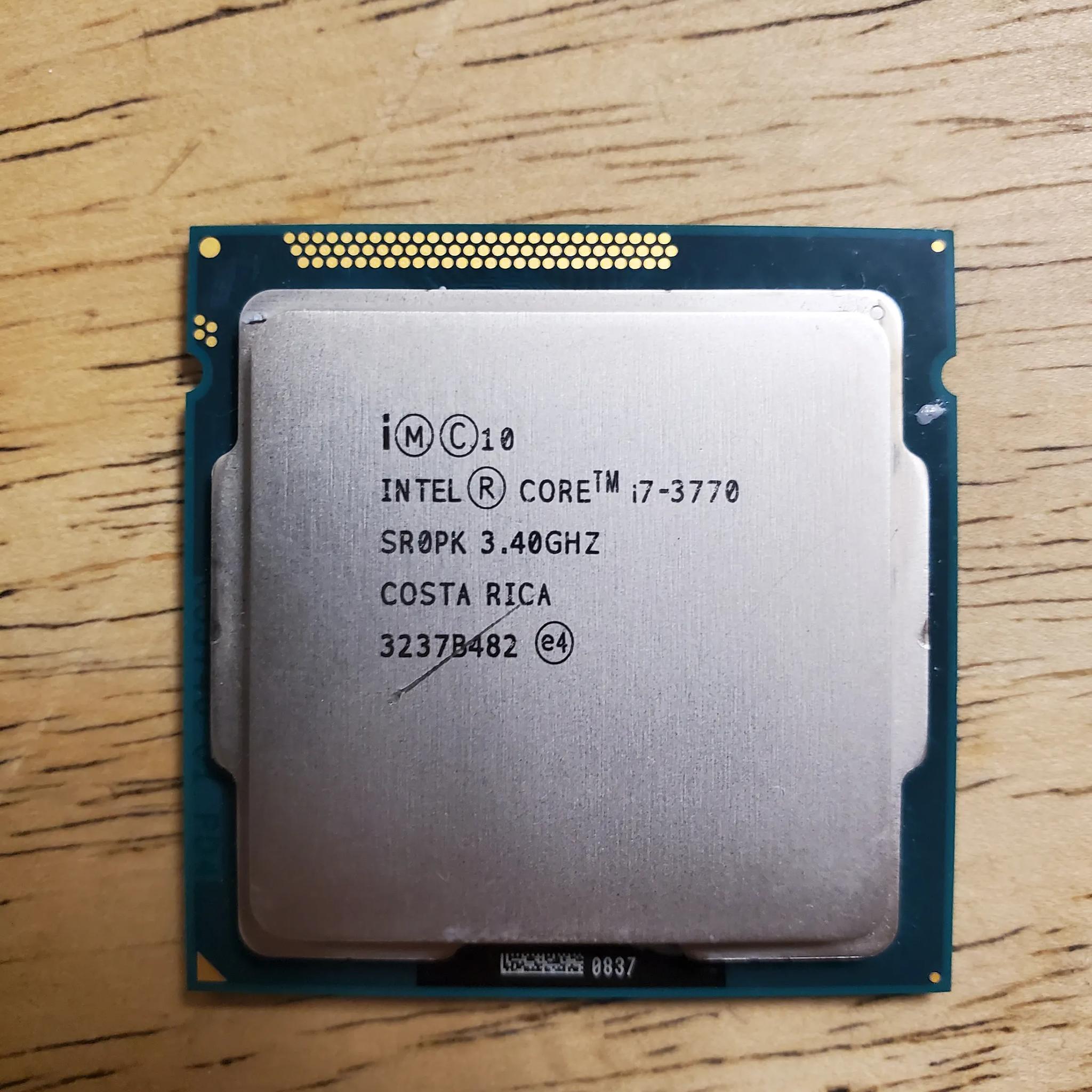 I7-3770 3.4Ghz CPU Processor SR0PK