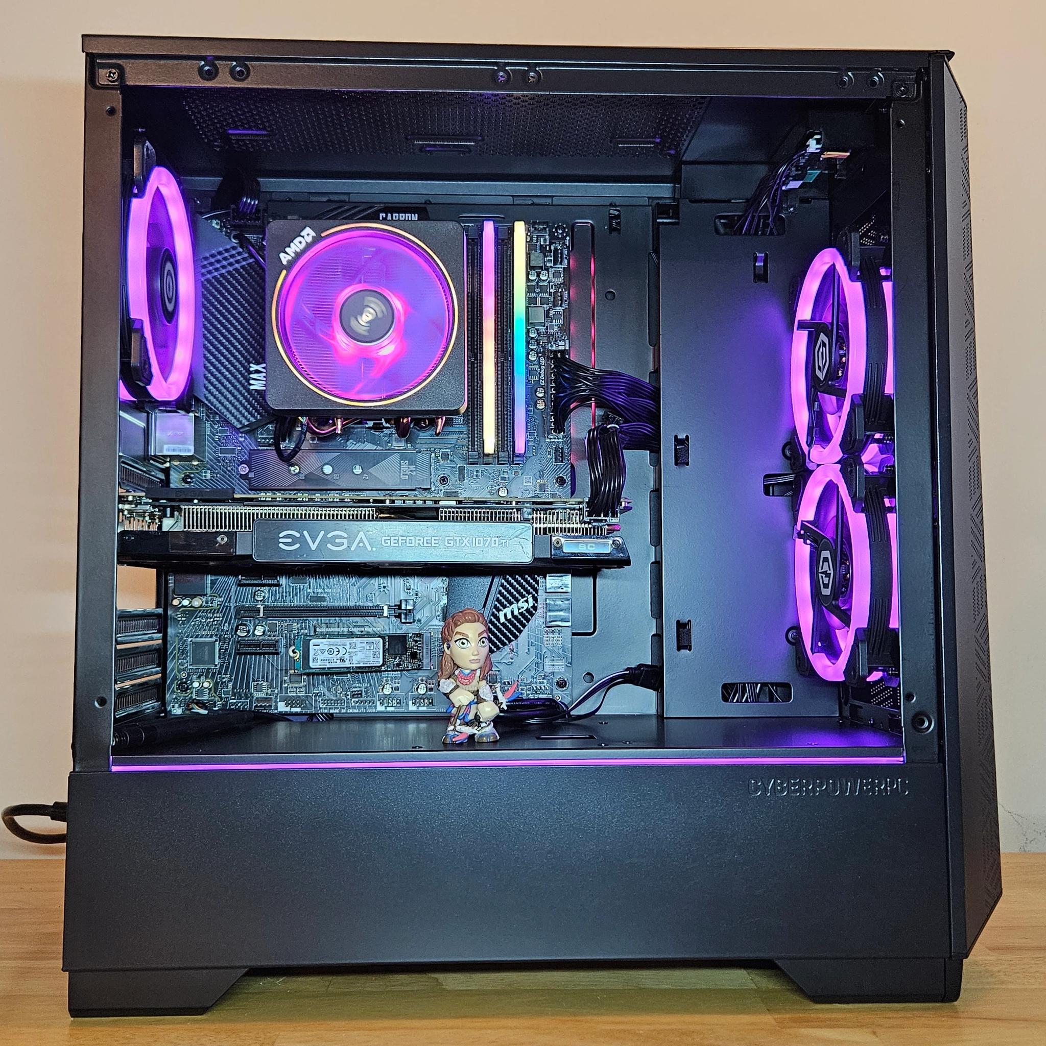 1080P Gaming PC |Ryzen 7 2700X|GTX 1070 TI 8GB|Windows 10 (Activated)|1TB NVME|16 GB 3200 Mhz|WIFI
