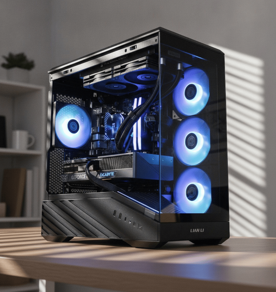 Super Smooth RTX 4070 Ti Gaming PC — Ryzen 5 7600X | 32GB DDR5 | 240mm AIO | Lian Li V100...