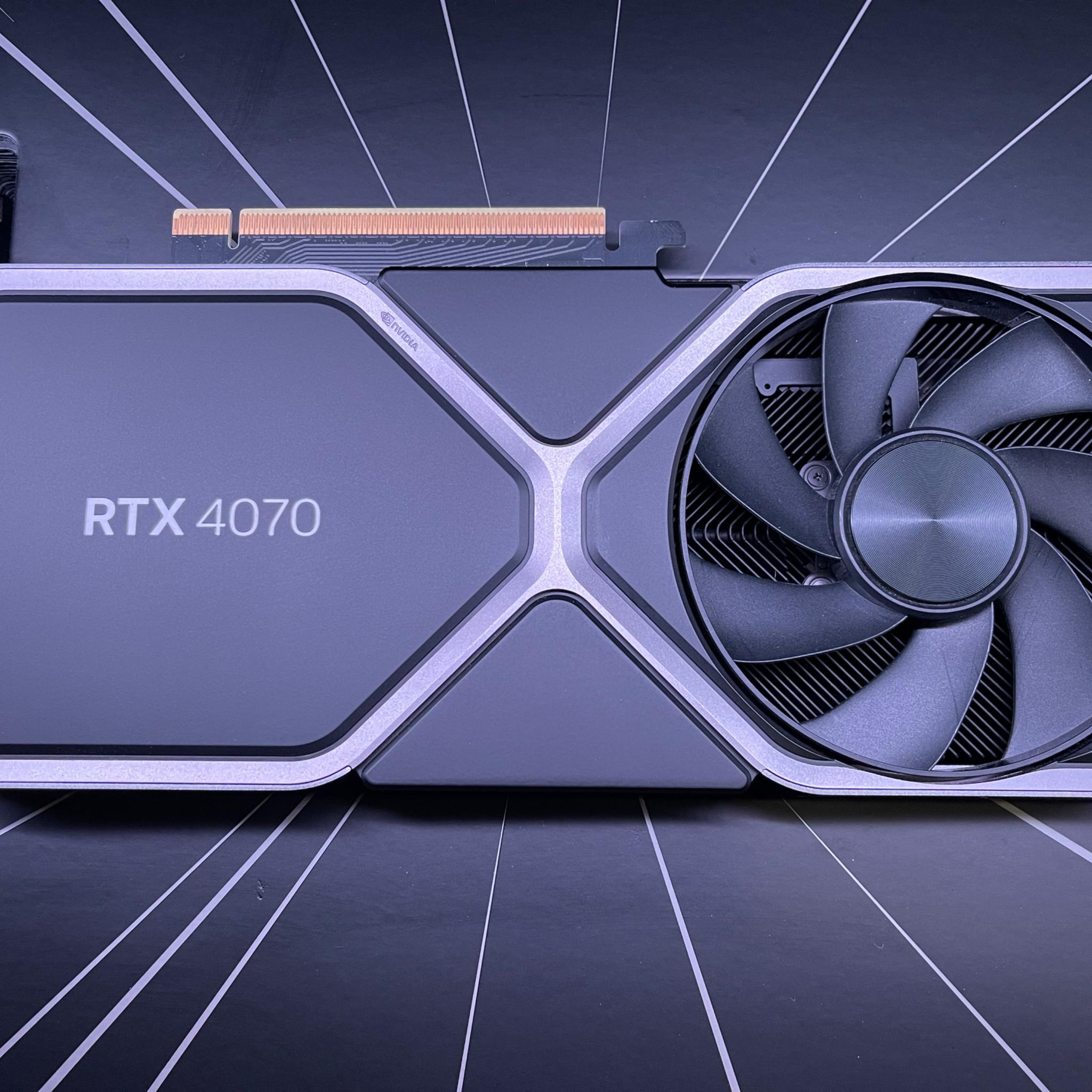 NVIDIA RTX 4070 FOUNDERS EDITION | PCIE ADAPTER CABLE NOT INCLUDED