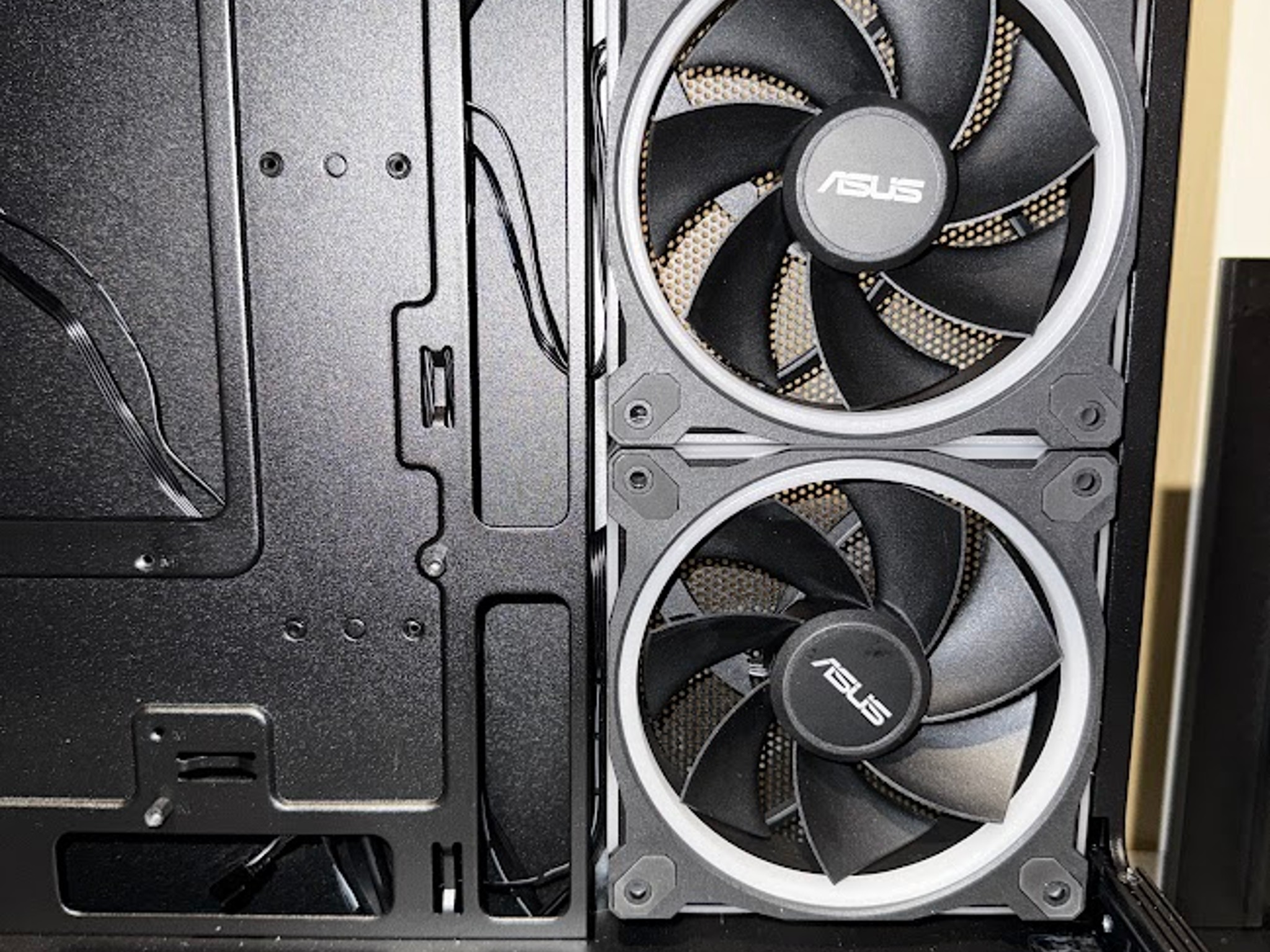 Title: ASUS Prime AP202 ARGB Panoramic mATX Case - Black – Like New
