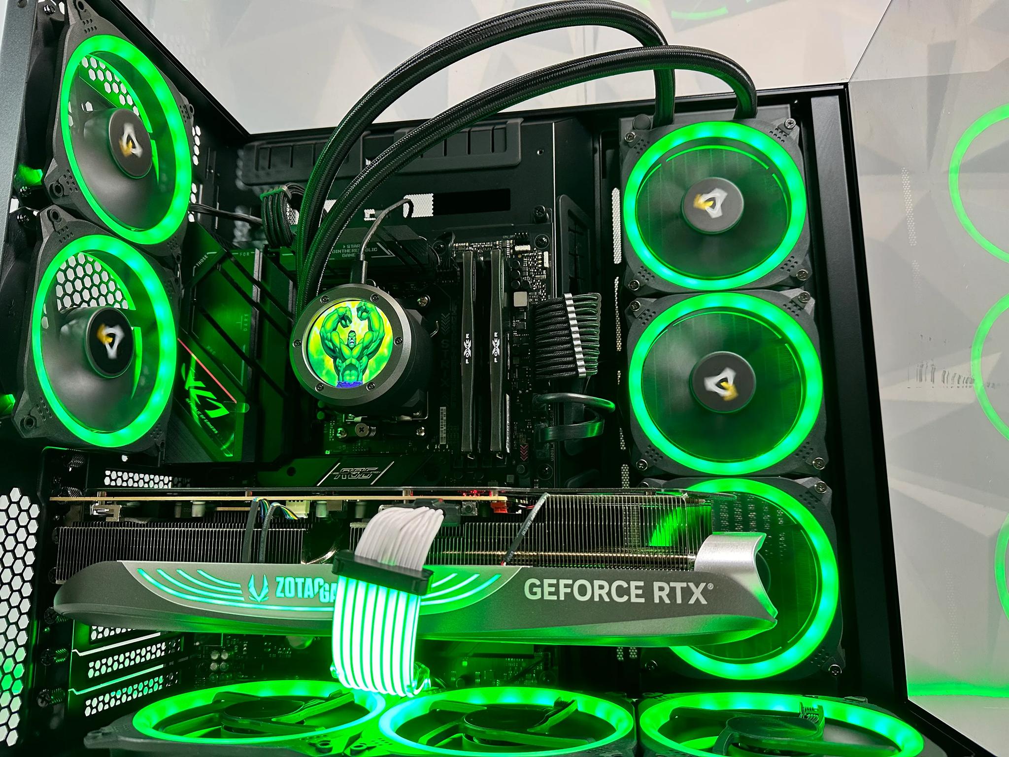 🤢💪🏻👨🏻‍🔬Hulk||Extreme Gaming PC🟢Nvidia RTX 4080 16GB🟢AMD Ryzen 7 7800X3D 3D V-Cache🟢32GB DDR5🟢2TB SSD