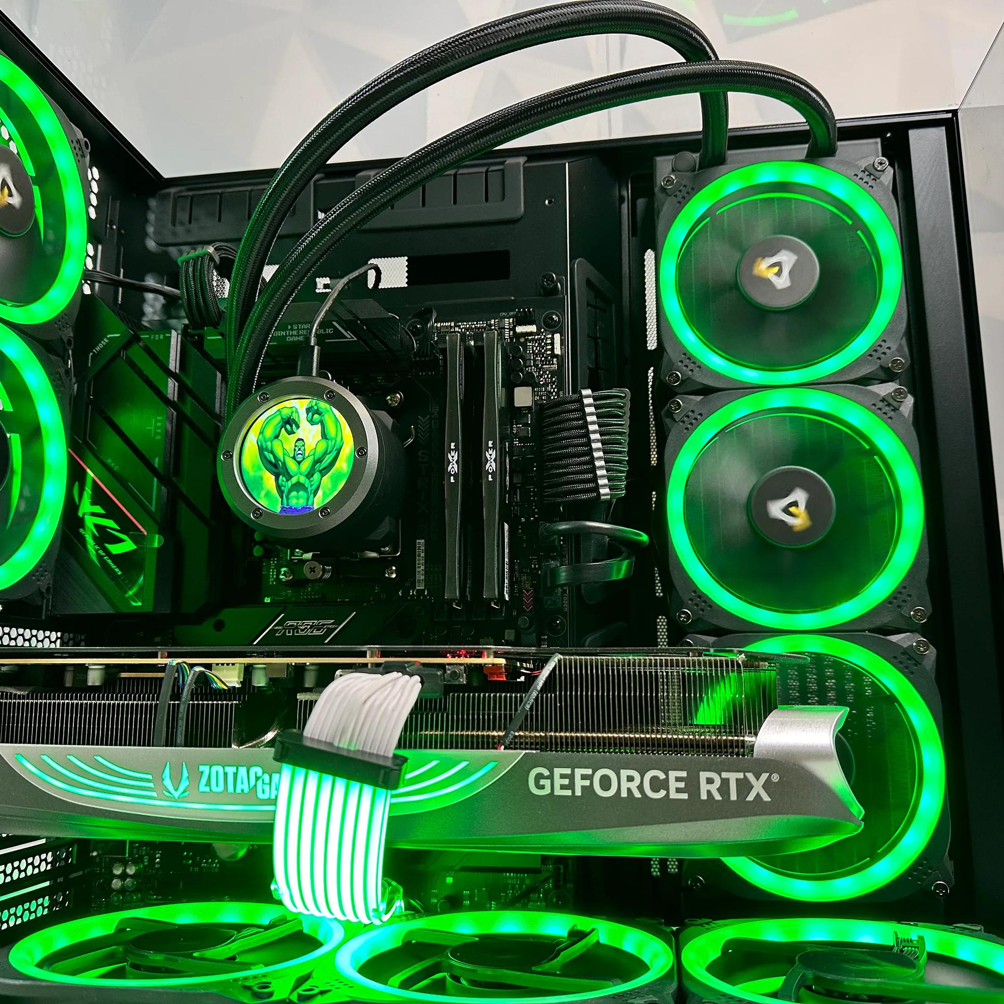 🤢💪🏻👨🏻‍🔬Hulk||Extreme Gaming PC🟢Nvidia RTX 4080 16GB🟢AMD Ryzen 7 7800X3D 3D V-Cache🟢32GB DDR5🟢2TB SSD