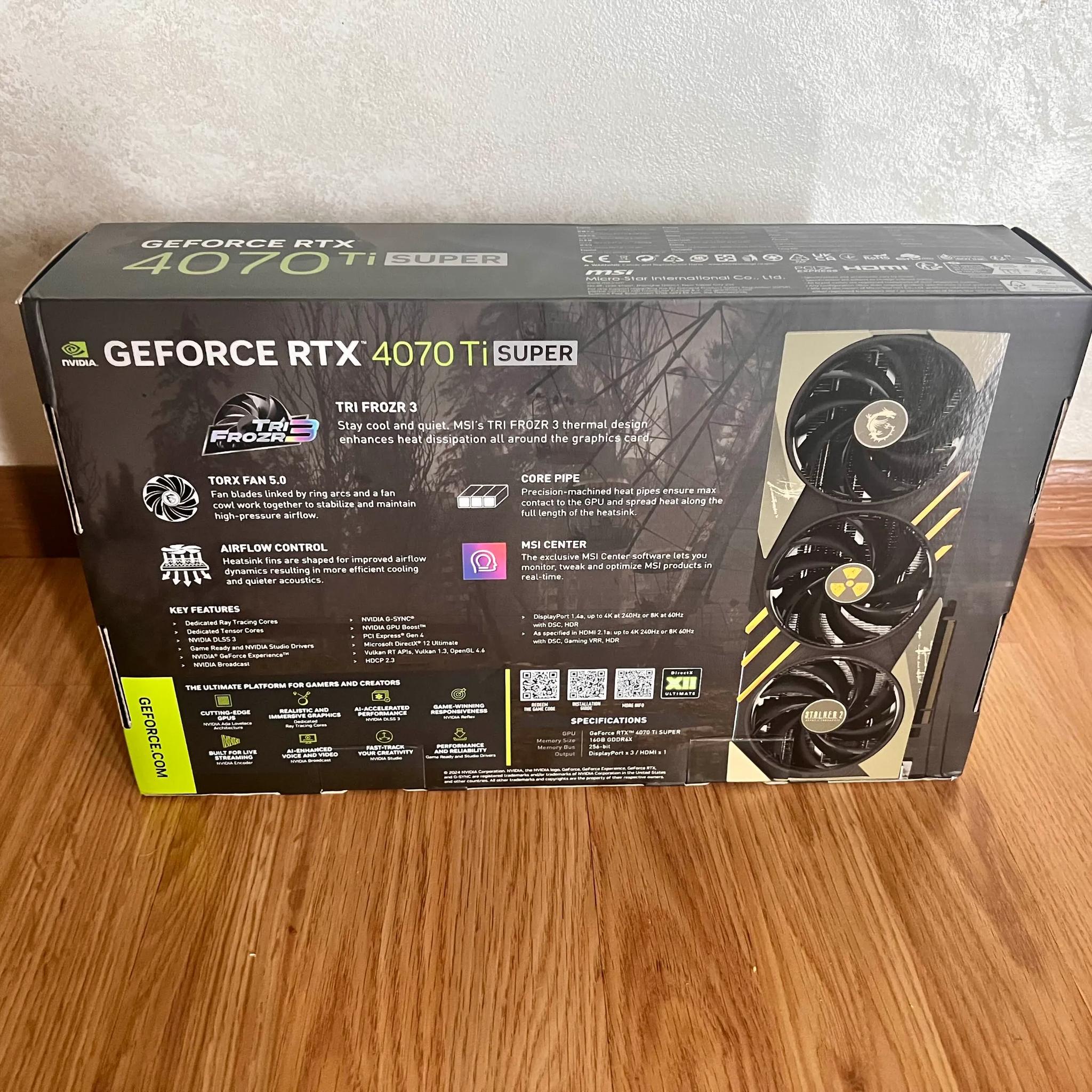MSI 4070ti Super SLIM STALKER 2 Special/Limited Edition (READ DESCRIPTION!)