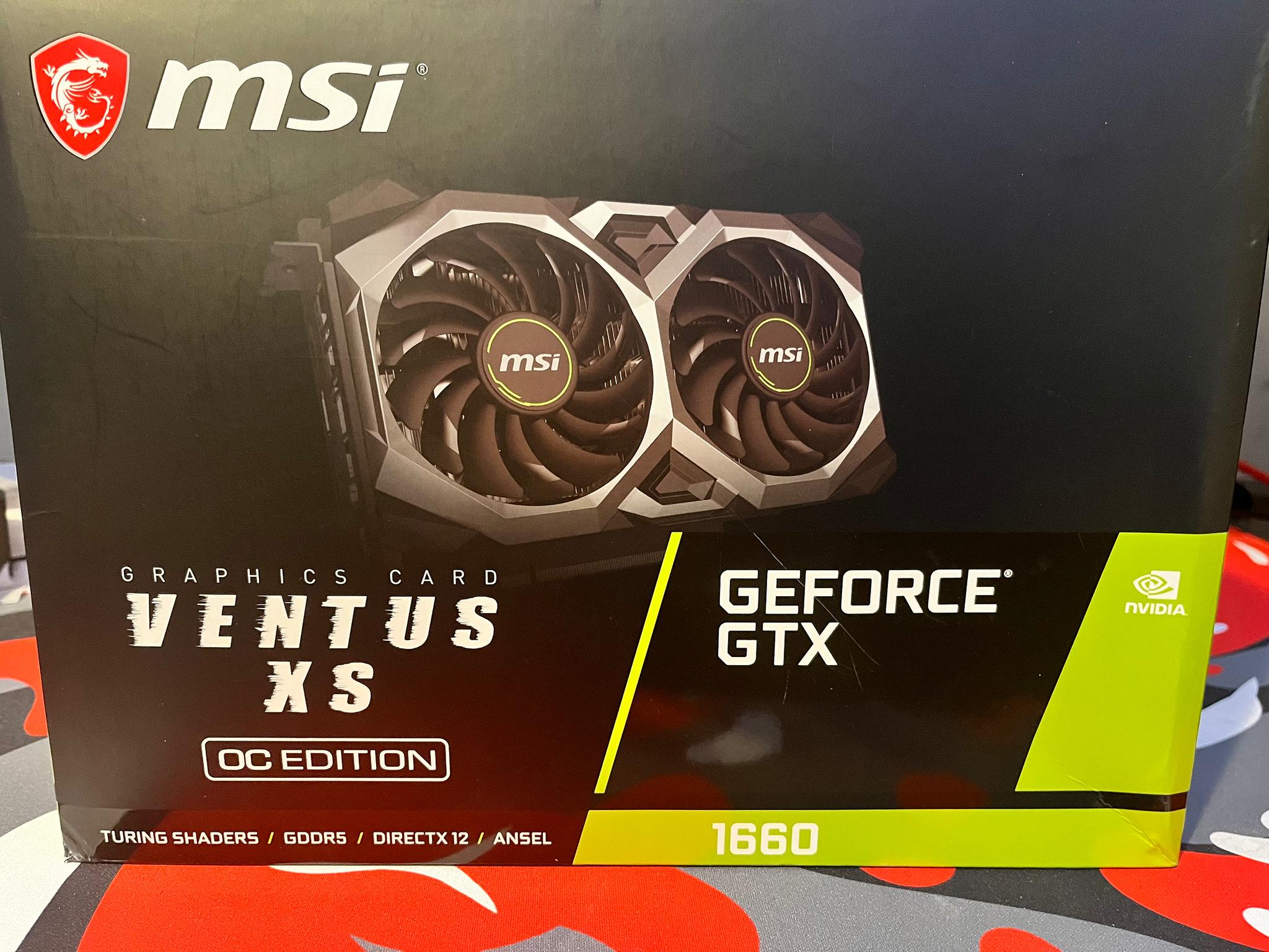 MSI Geforce 1660 Graphics Card OC Edition
