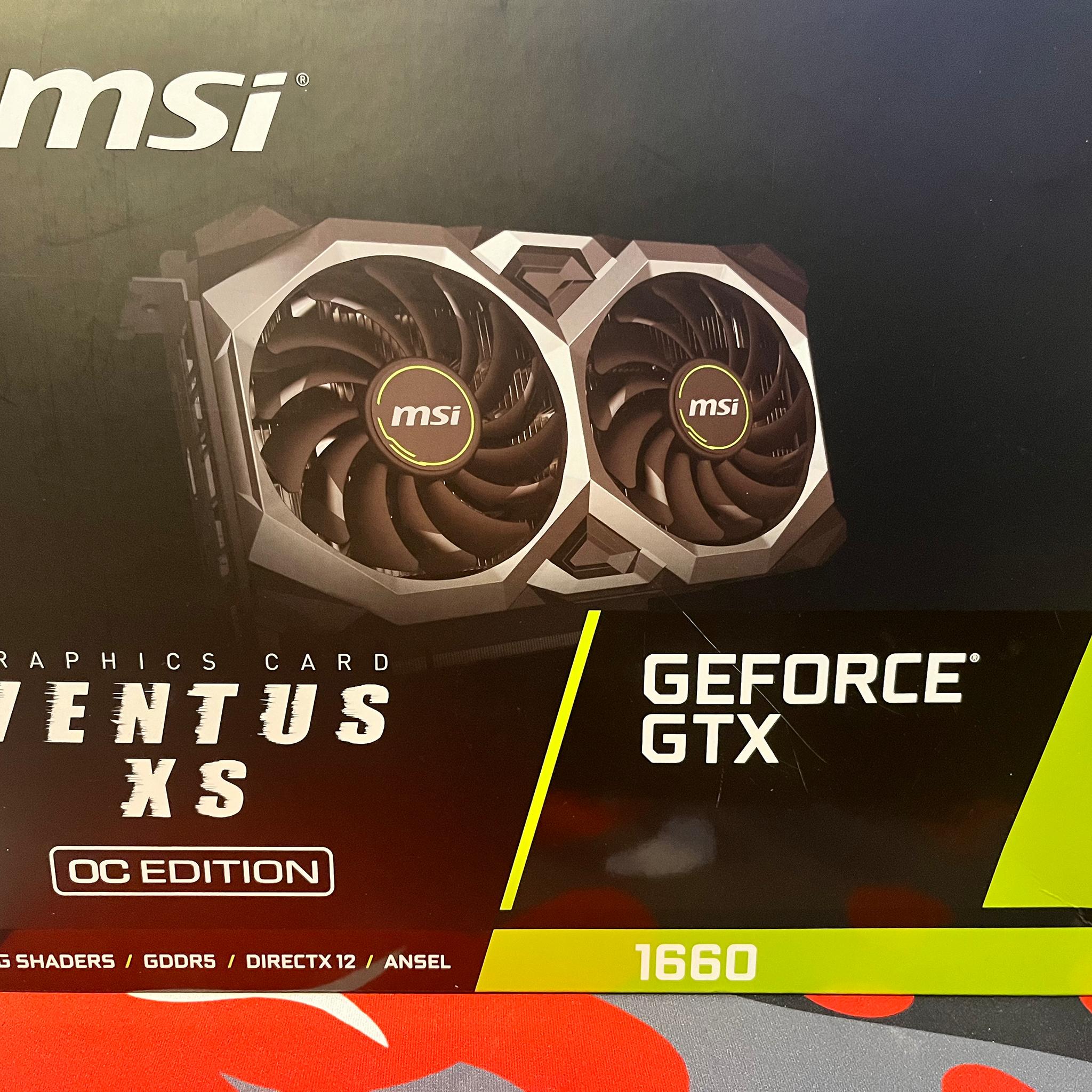 MSI Geforce 1660 Graphics Card OC Edition