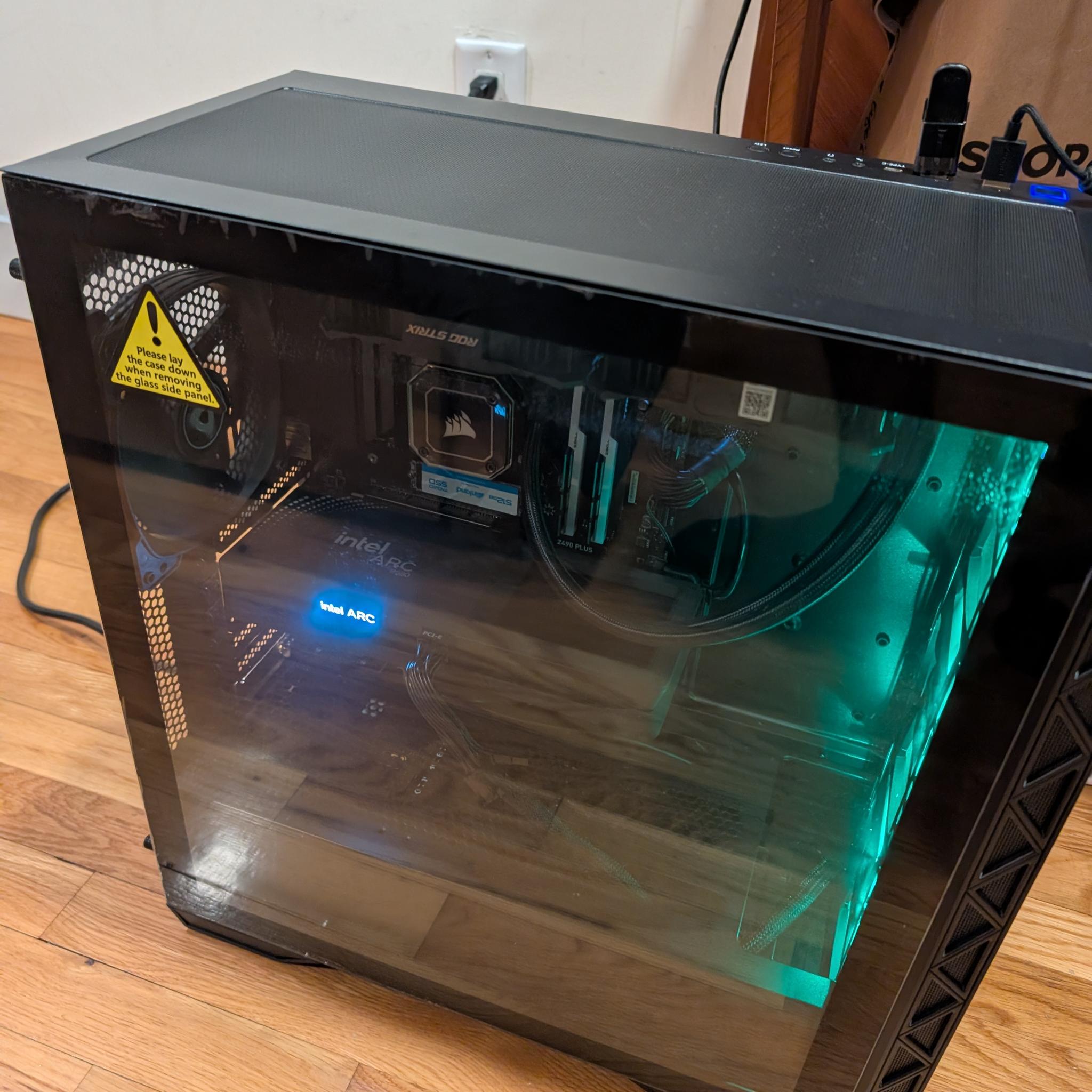 Intel Arc B580 Budget Gaming PC with i7-10700k
