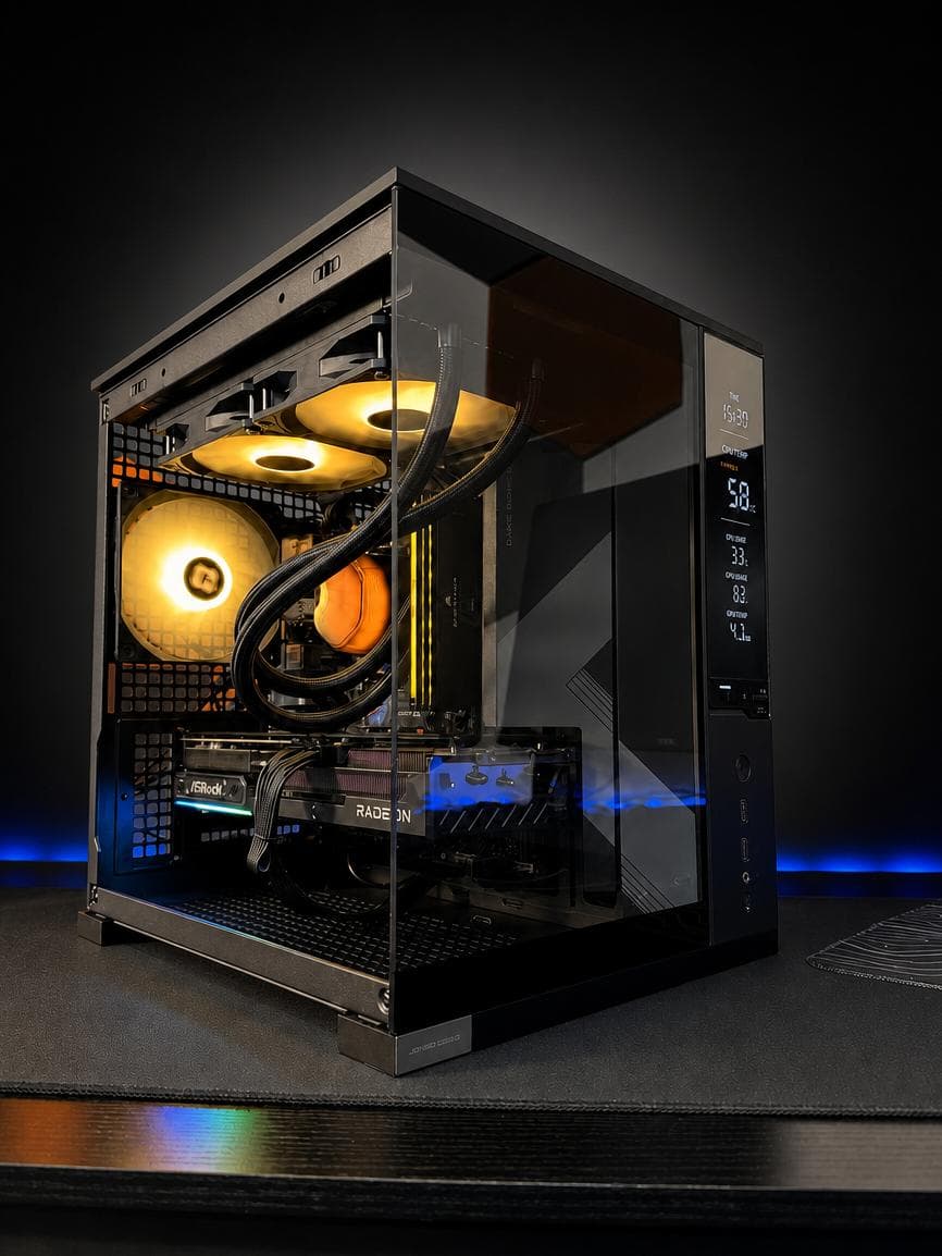 🔥 Ryzen 5 7600X + RX 9070 16GB Gaming PC 🚀 1440p ULTRA BEAST ❄️ 240mm Liquid Cooled ✨ Jonsbo D34