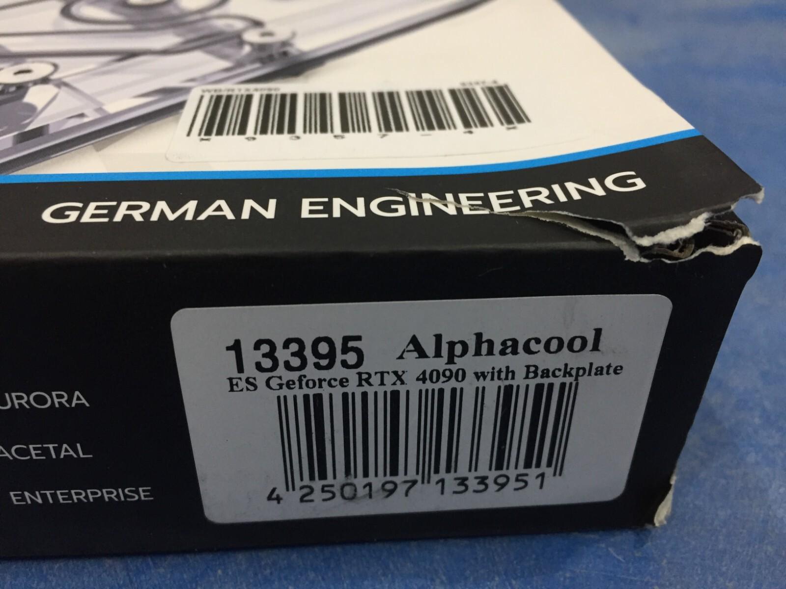 Alphacool ES RTX 4090 GPU Water Block with Backplate 13395 - Open Box