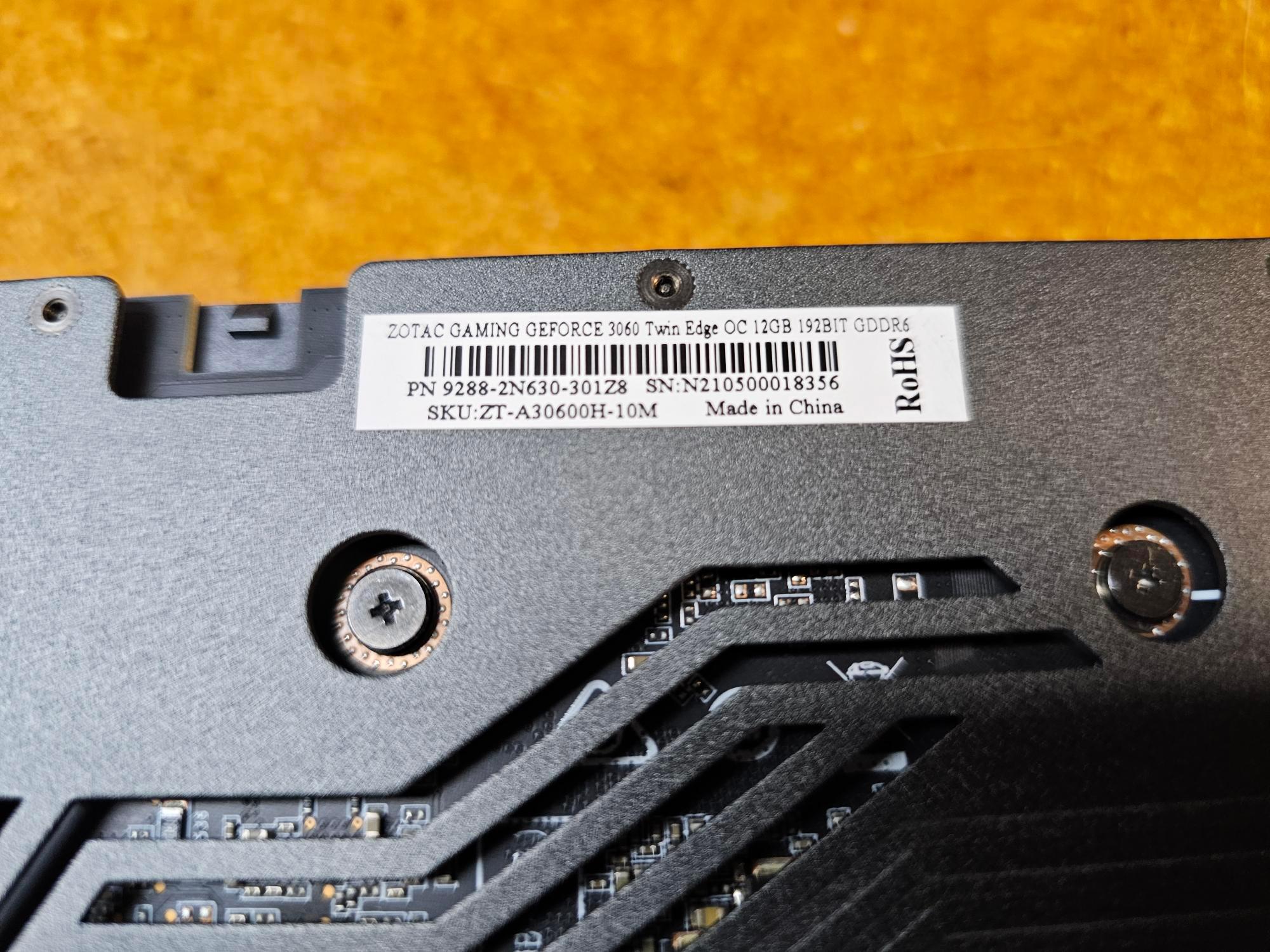 ZOTAC GAMING Twin Edge OC GeForce RTX 3060 12GB