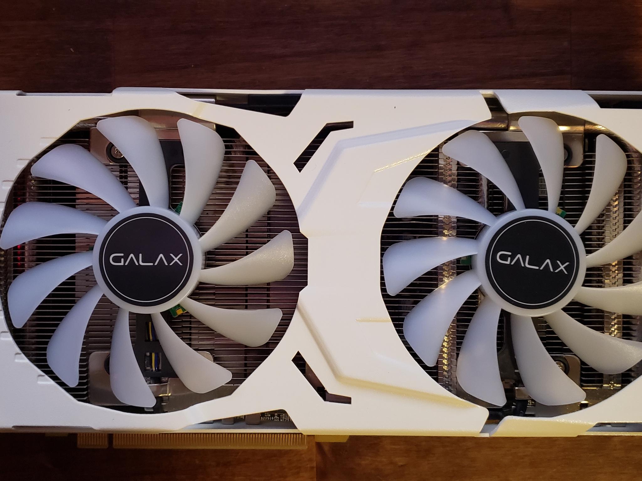 GALAX GTX 1070 Ti EX-SNPR White graphics card