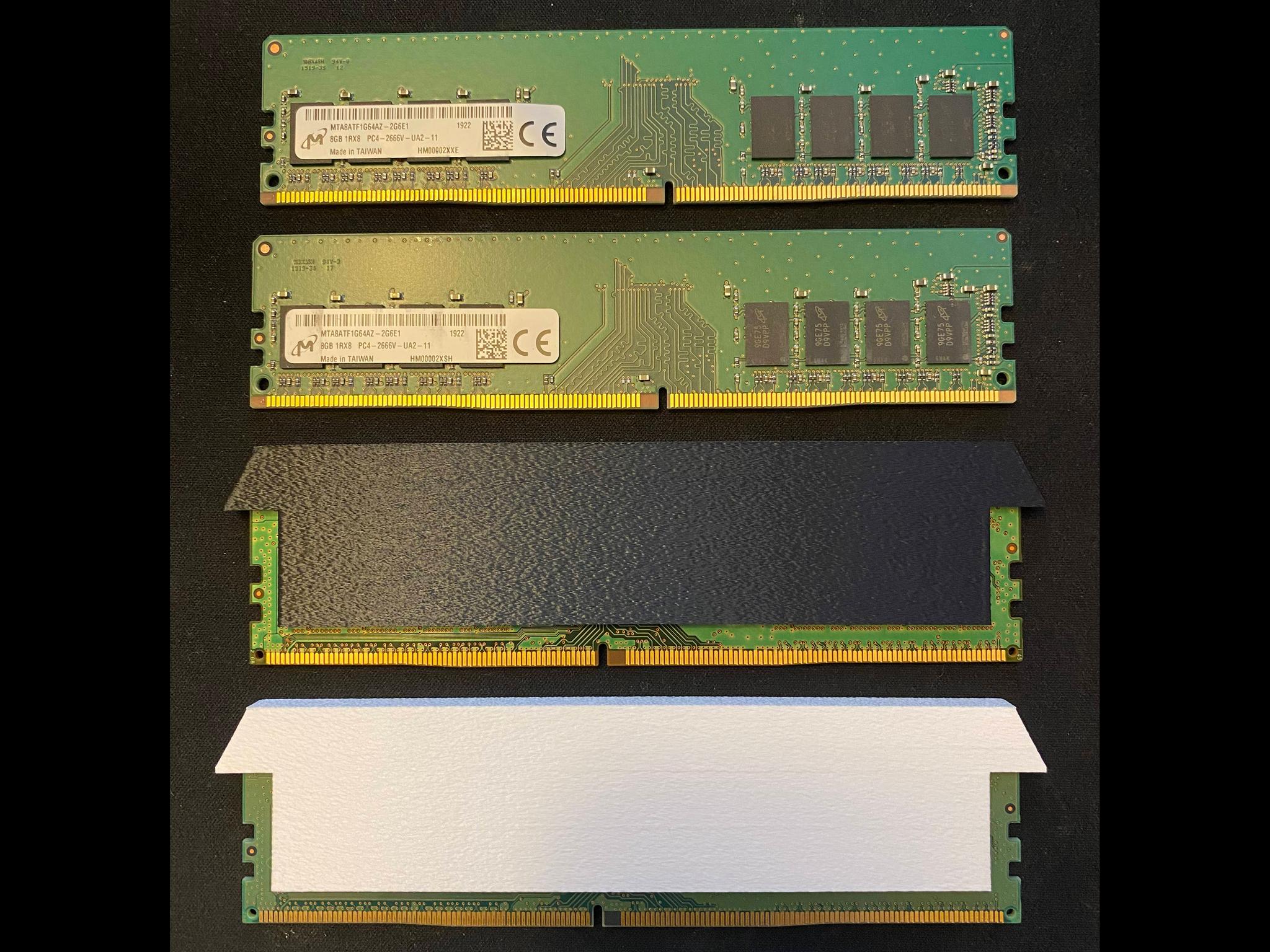 Micron 16GB DDR4 Memory 2x8GB 2666MT/s w/ 3D-Printed Cover