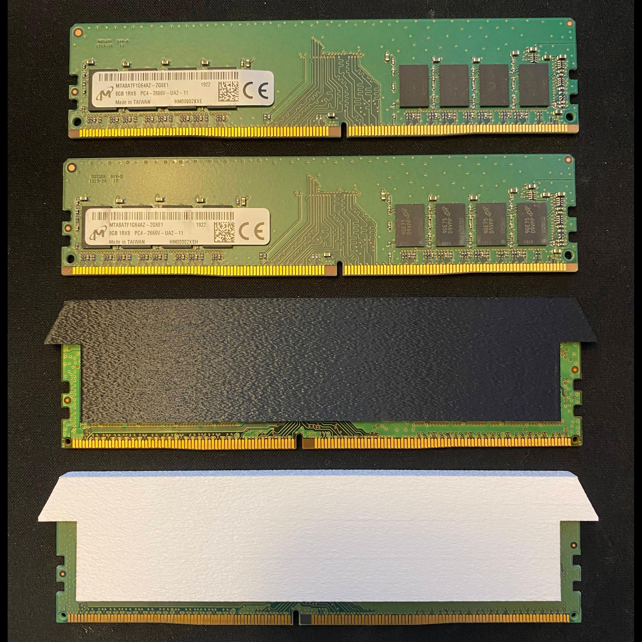Micron 16GB DDR4 Memory 2x8GB 2666MT/s w/ 3D-Printed Cover