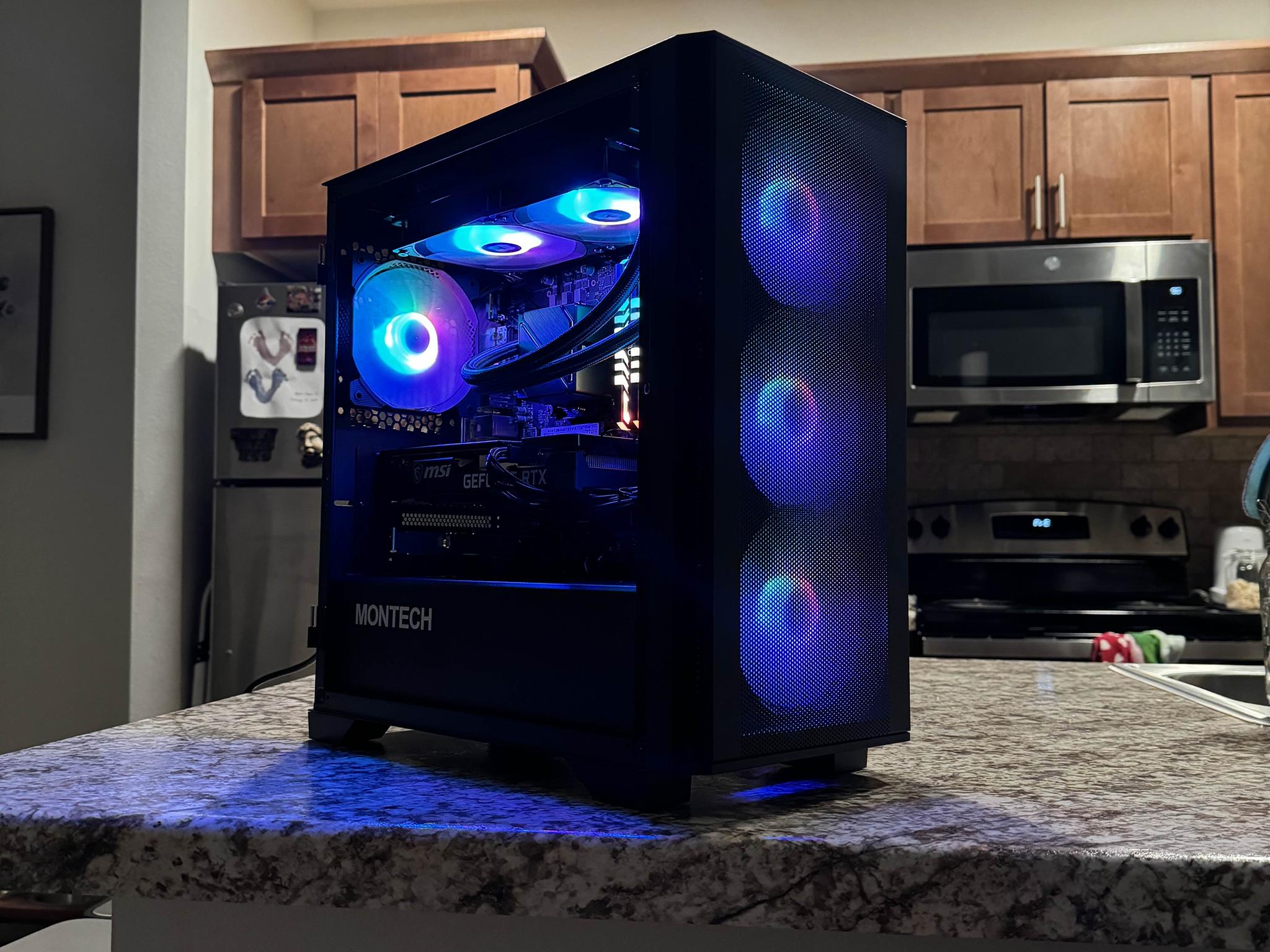 Zirconia💎 Intel 13100f 32GB DDR4 RTX 3060 Ti 1TB NVME SSD Gaming, Streaming and Content Computer