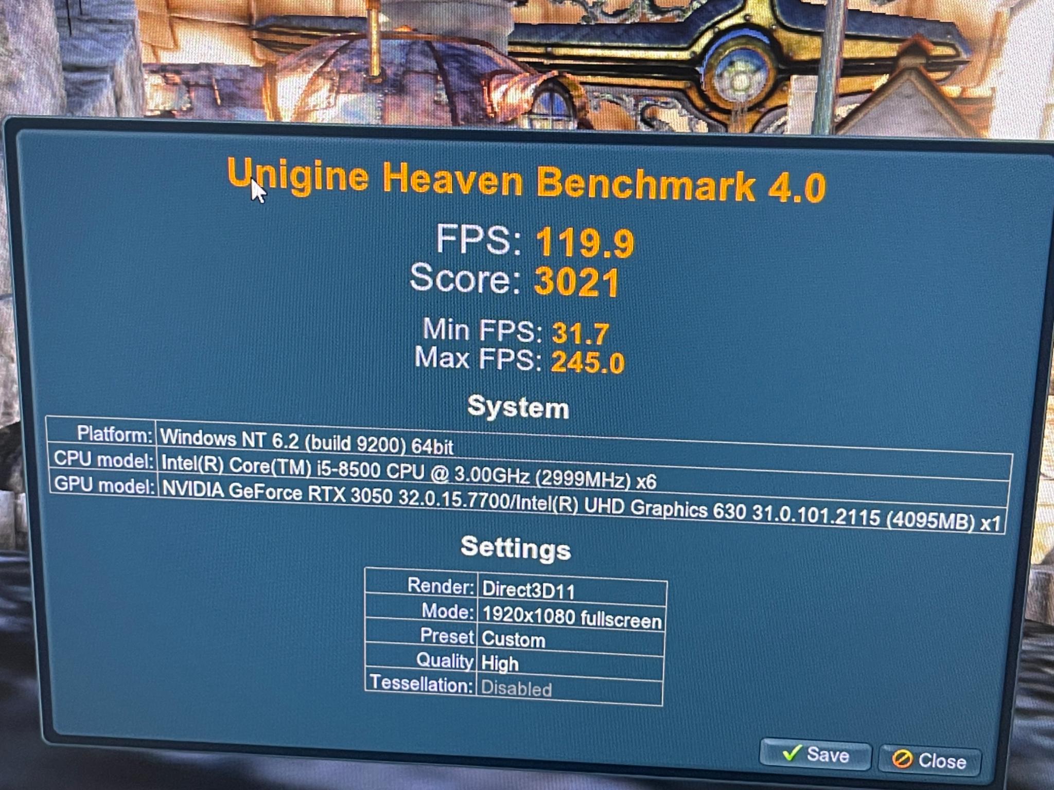 i5 8500 RTX 3050 6GB 32GB 1TB NVME M.2 SSD SFF Desktop PC