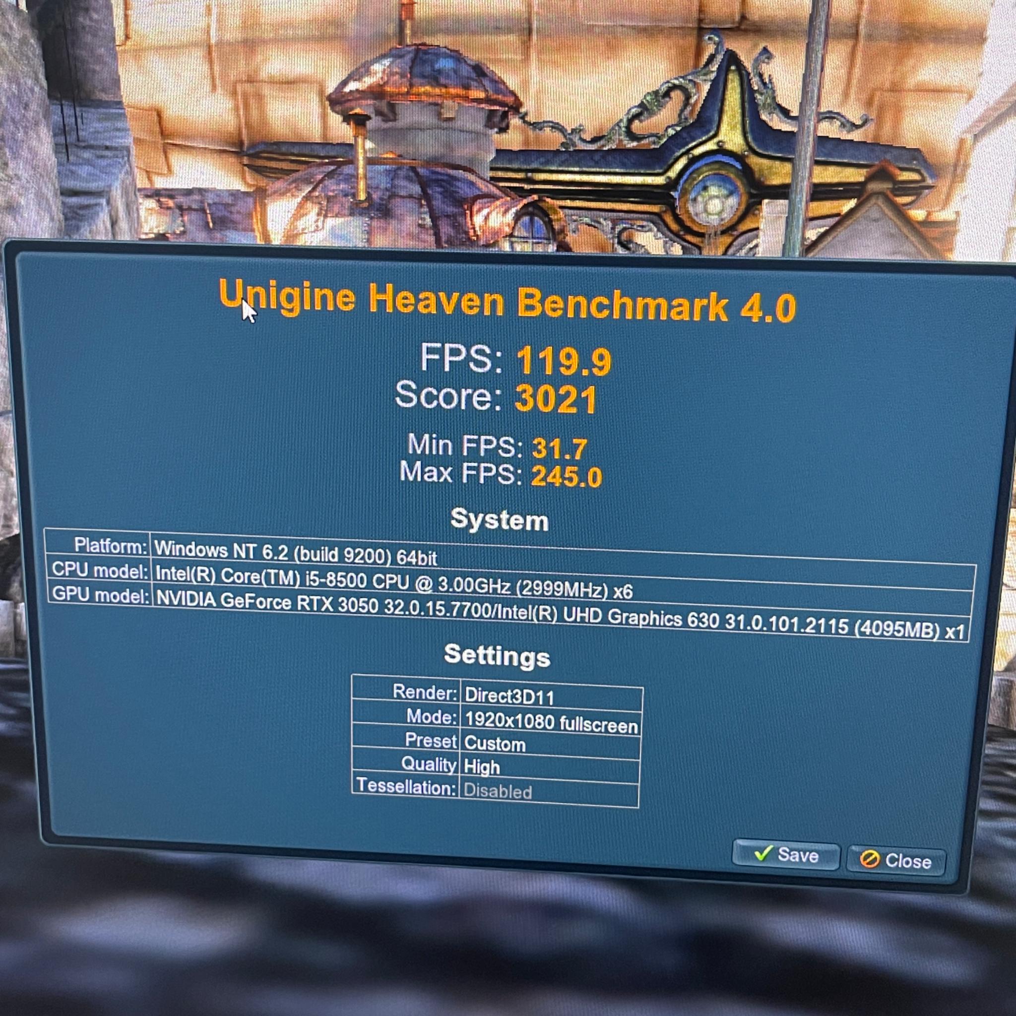 i5 8500 RTX 3050 6GB 32GB 1TB NVME M.2 SSD SFF Desktop PC