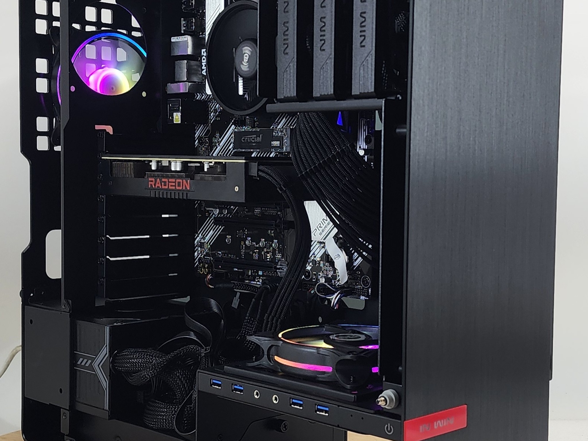 Gaming PC Ryzen 5 5500 16GB RAM 500GB SSD RX 6600 XT 8GB Windows 11 Computer
