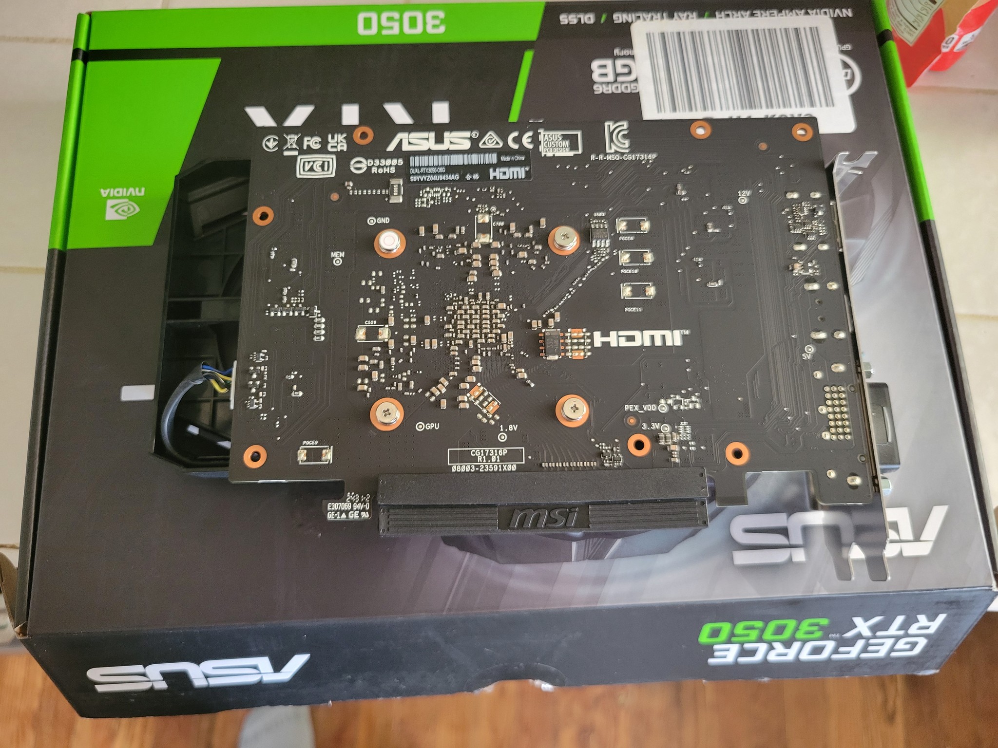 Asus DUAL GeForce RTX 3050 6GB