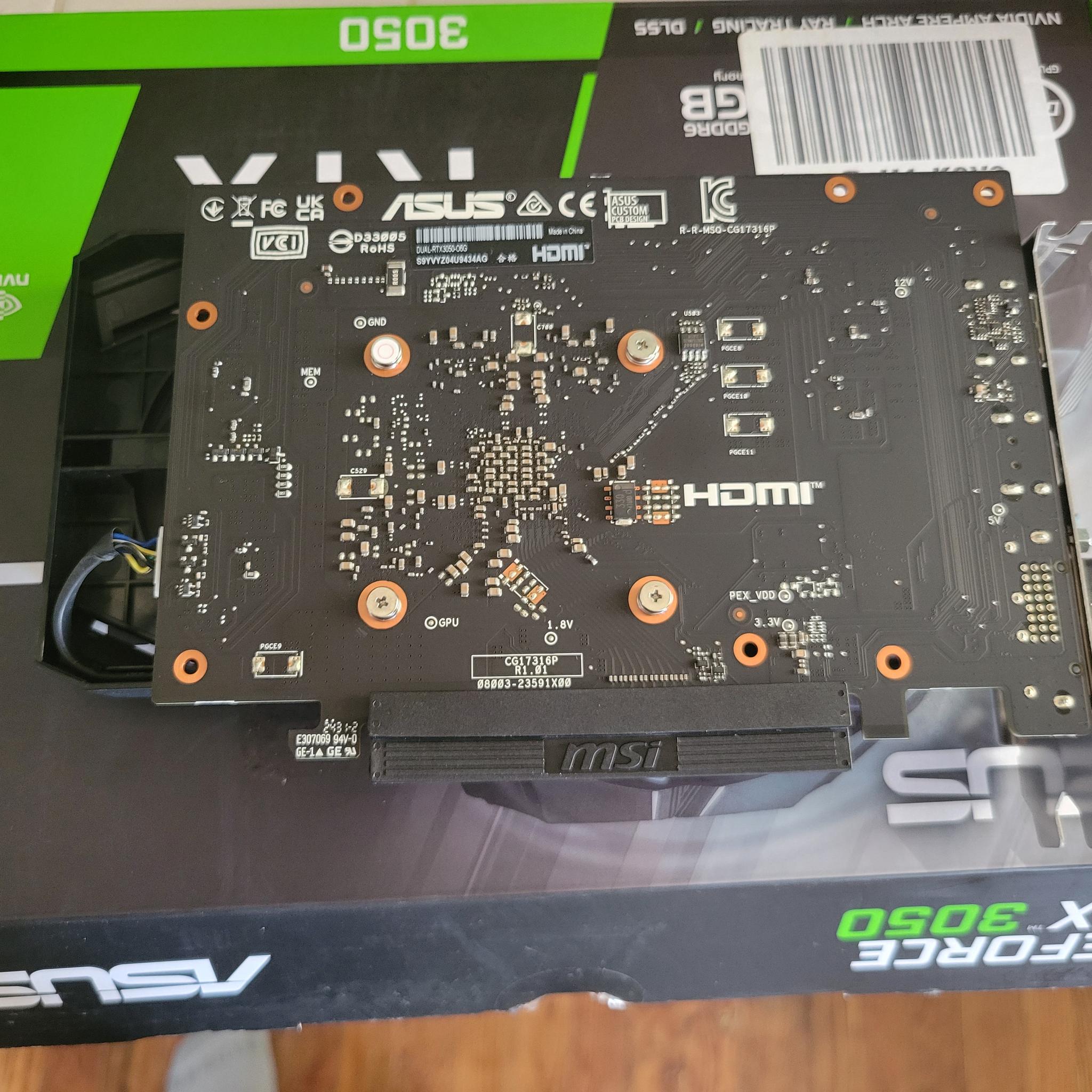 Asus DUAL GeForce RTX 3050 6GB