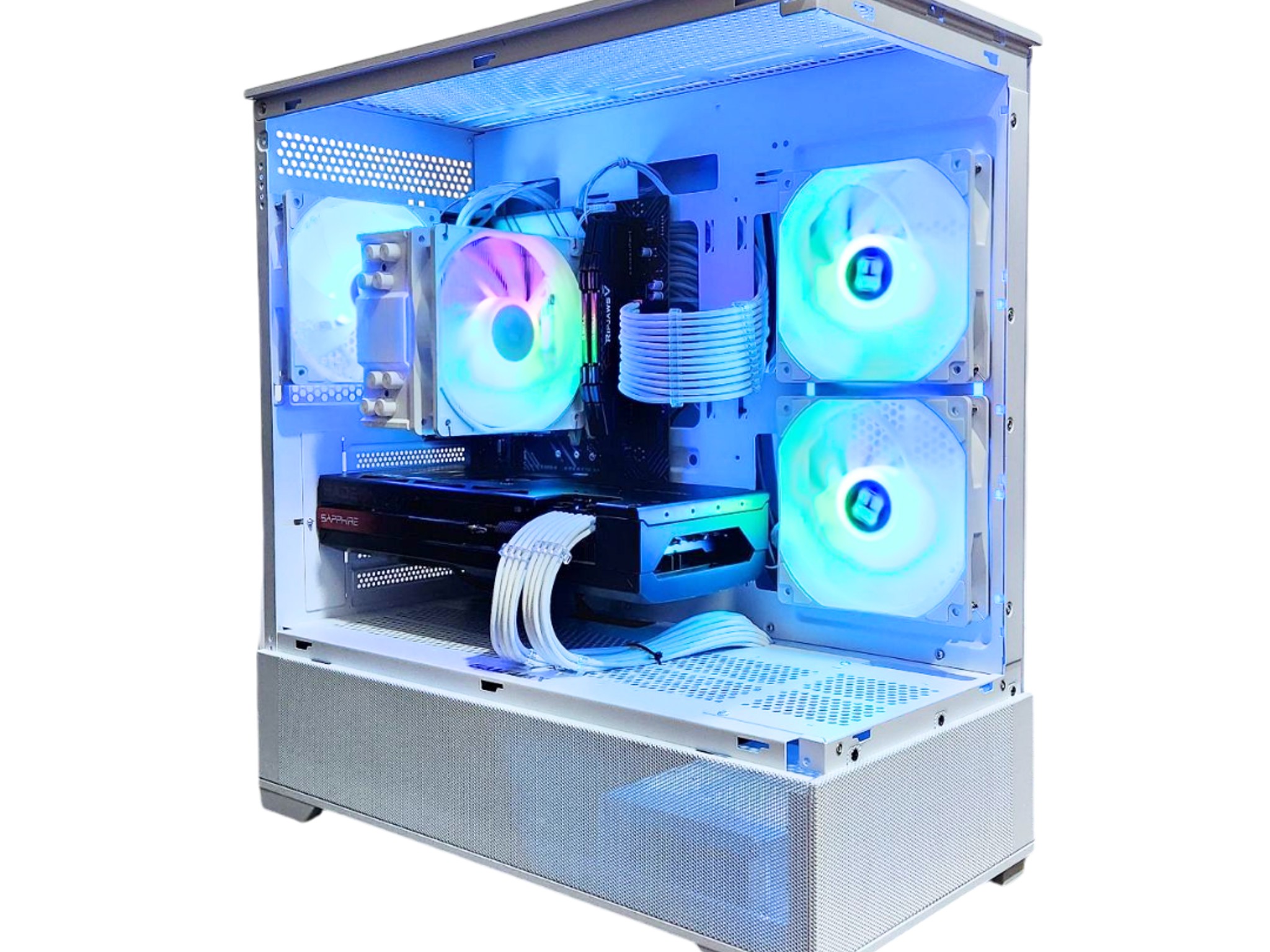 🪼Radiant🌟: RX 7800 XT | Intel I5 12600KF | 32GB DDR4 RAM | 2TB SSD | 4 RGB Fans | White Gaming PC